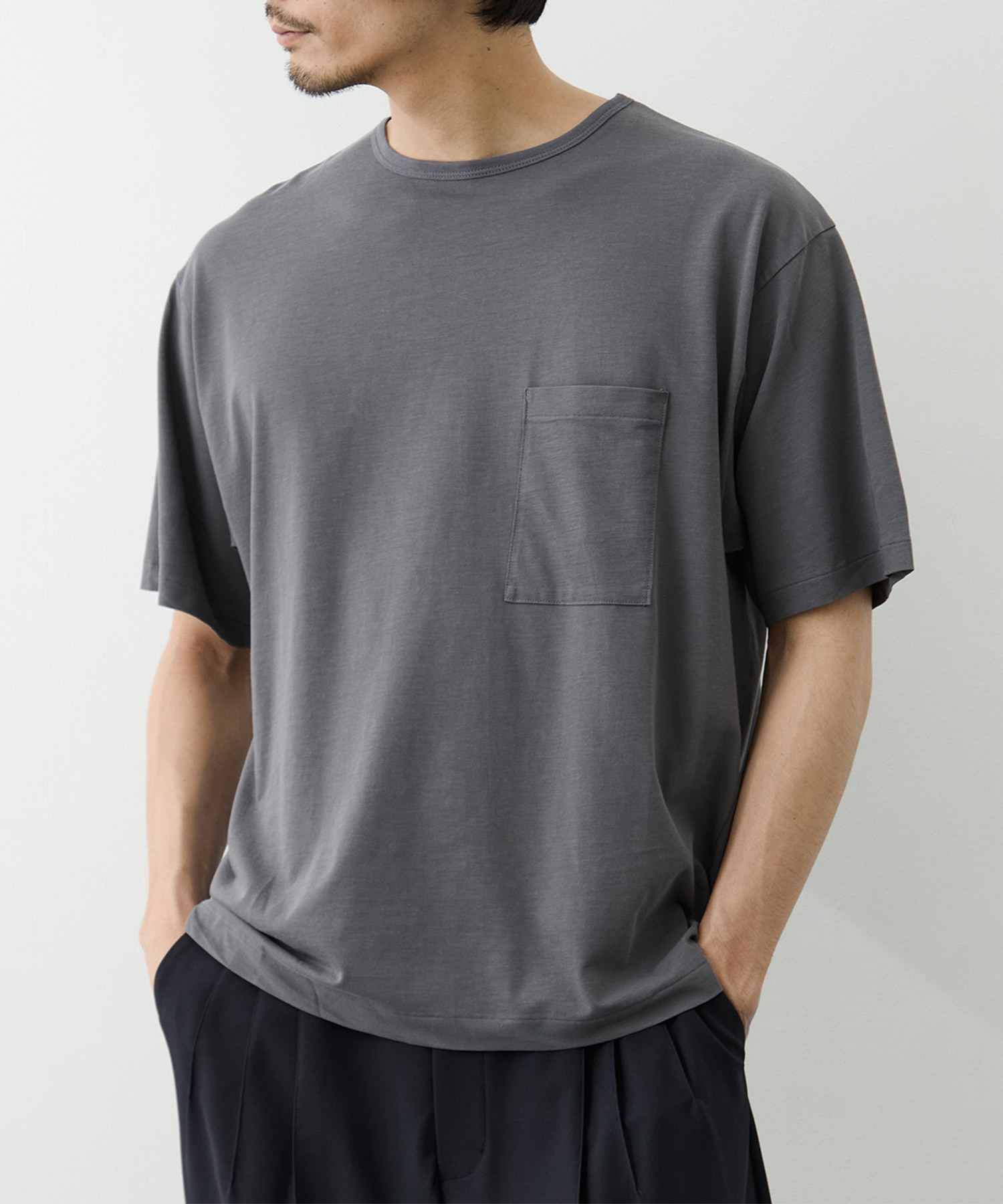 BROAD AIR JERSEY POCKET T-SHIRT BATONER