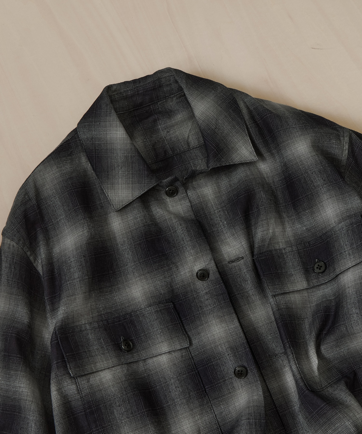 ロープインディゴオンブレCPOシャツ KEY TIMEZ