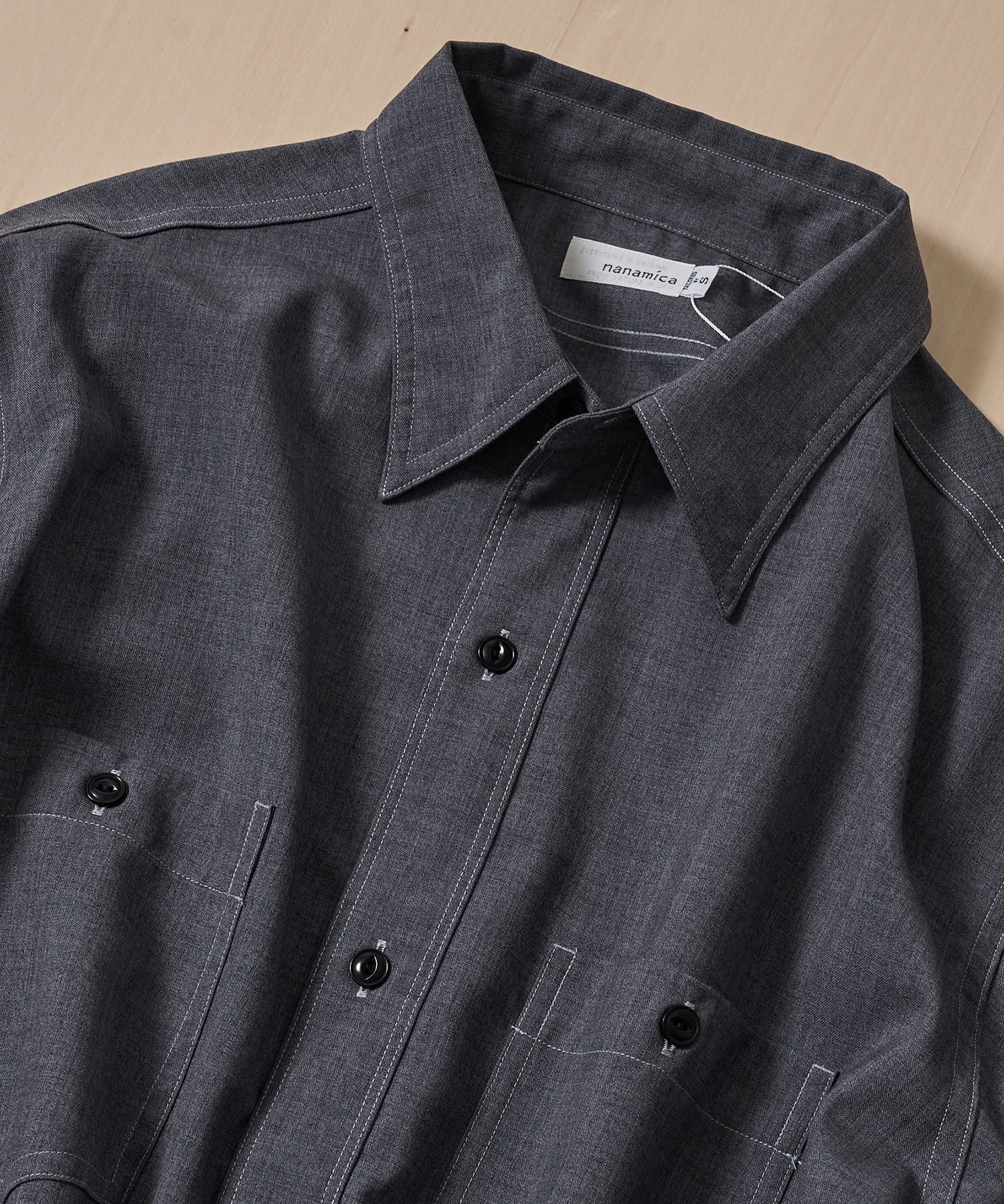 Polyester Wool Field Shirt nanamica