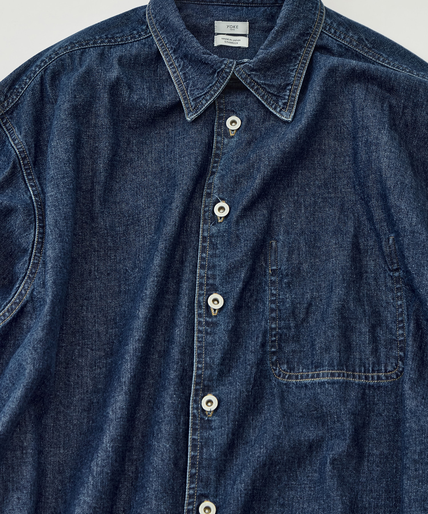 Vintage Washed Denim Shirt YOKE