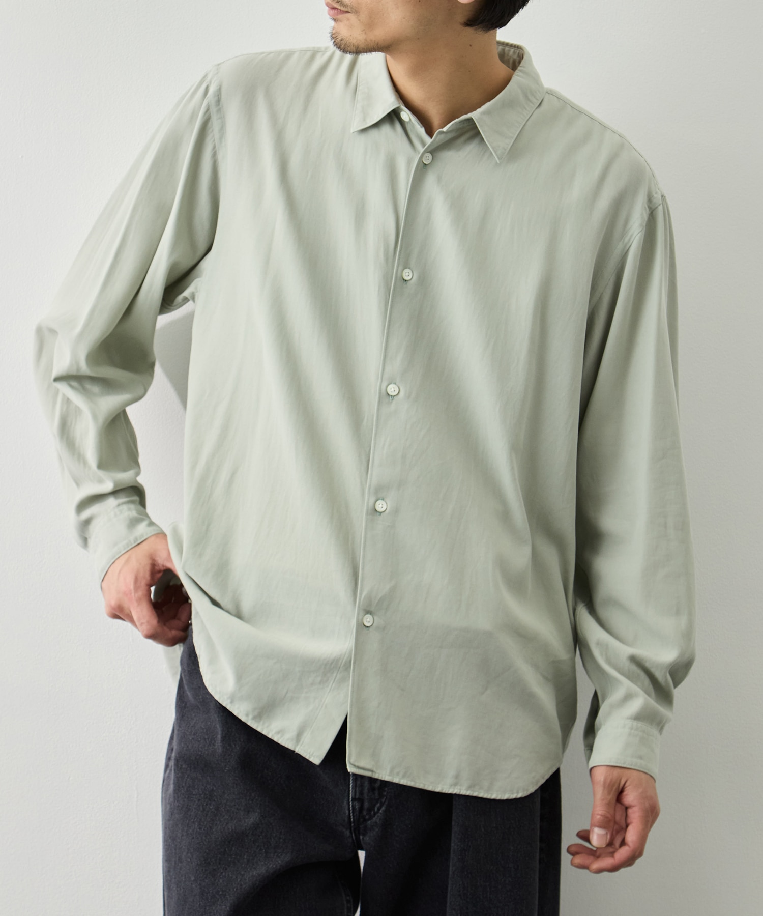 COTTON SILK VIERA LOOSE FIT SHIRT ATON