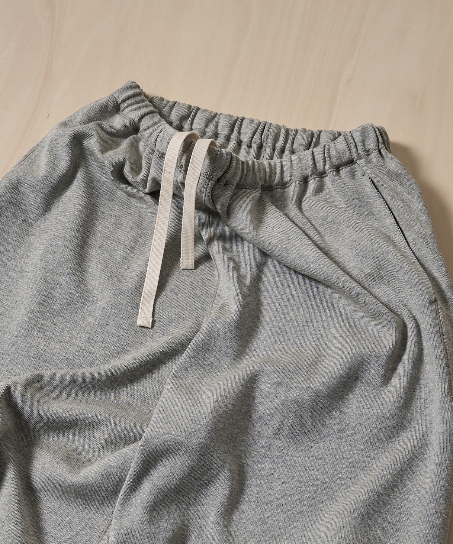 High Wet Rib Straight Easy Pants GOOD PEOPLE GOOD STITCHING GOOD PRODUCT