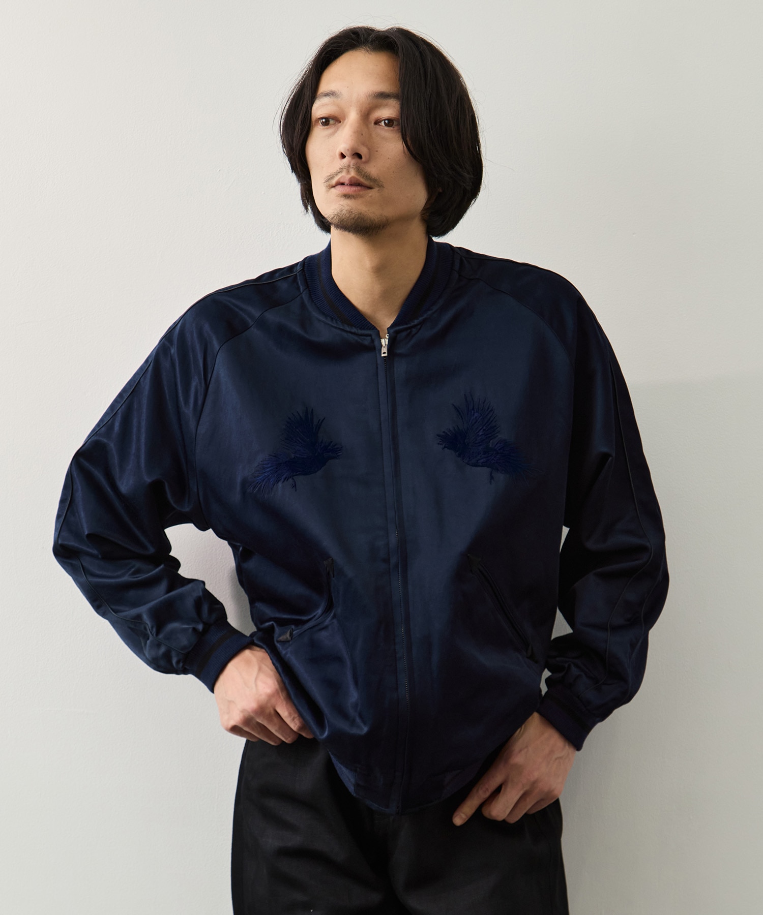 SATIN SOUVENIR JACKET MOMOTARO JEANS