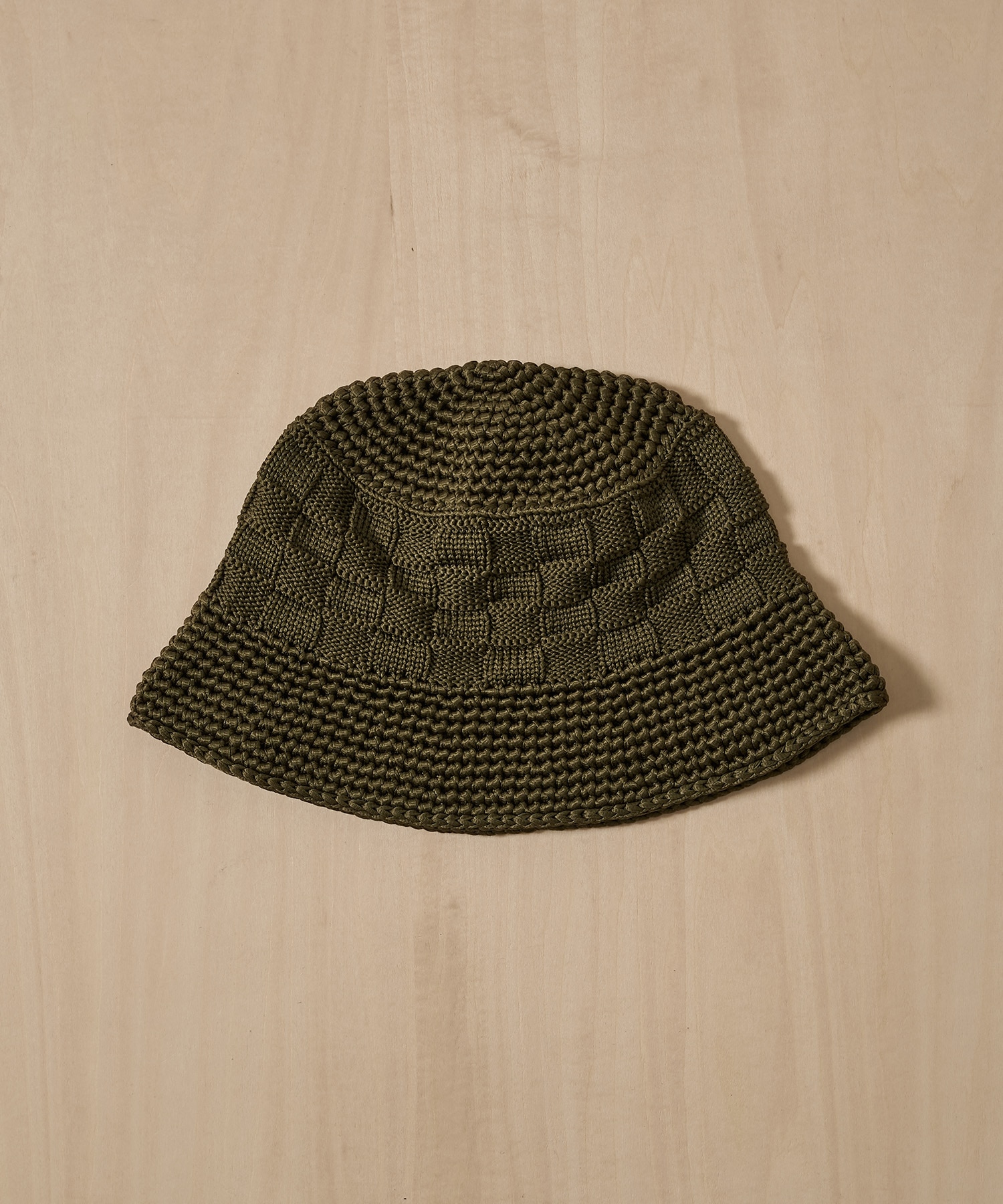 POLY KNIT BUCKET HAT (CHECKERBOAD) KIJIMA TAKAYUKI