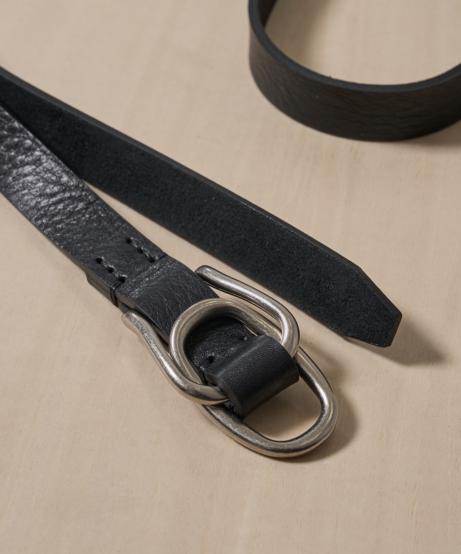 Double Buckel Leather Belt YOKE