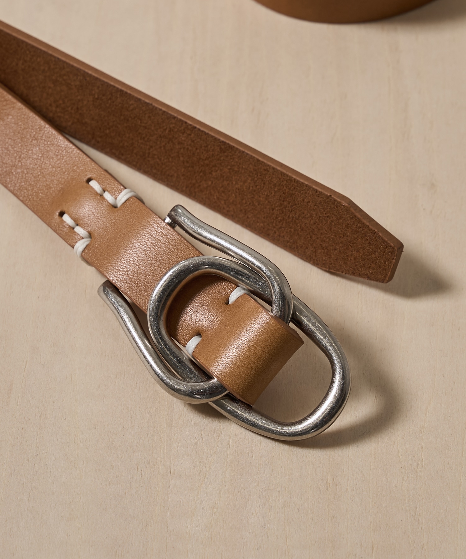 Double Buckel Leather Belt YOKE