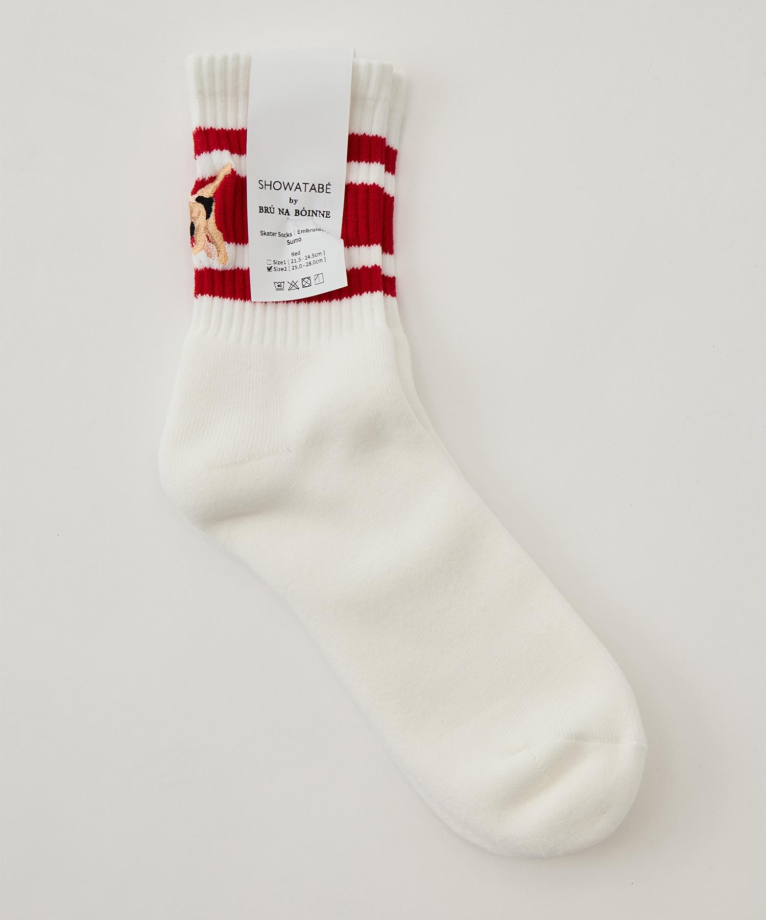 Embroidery Skater Socks Sumo BRU NA BOINNE