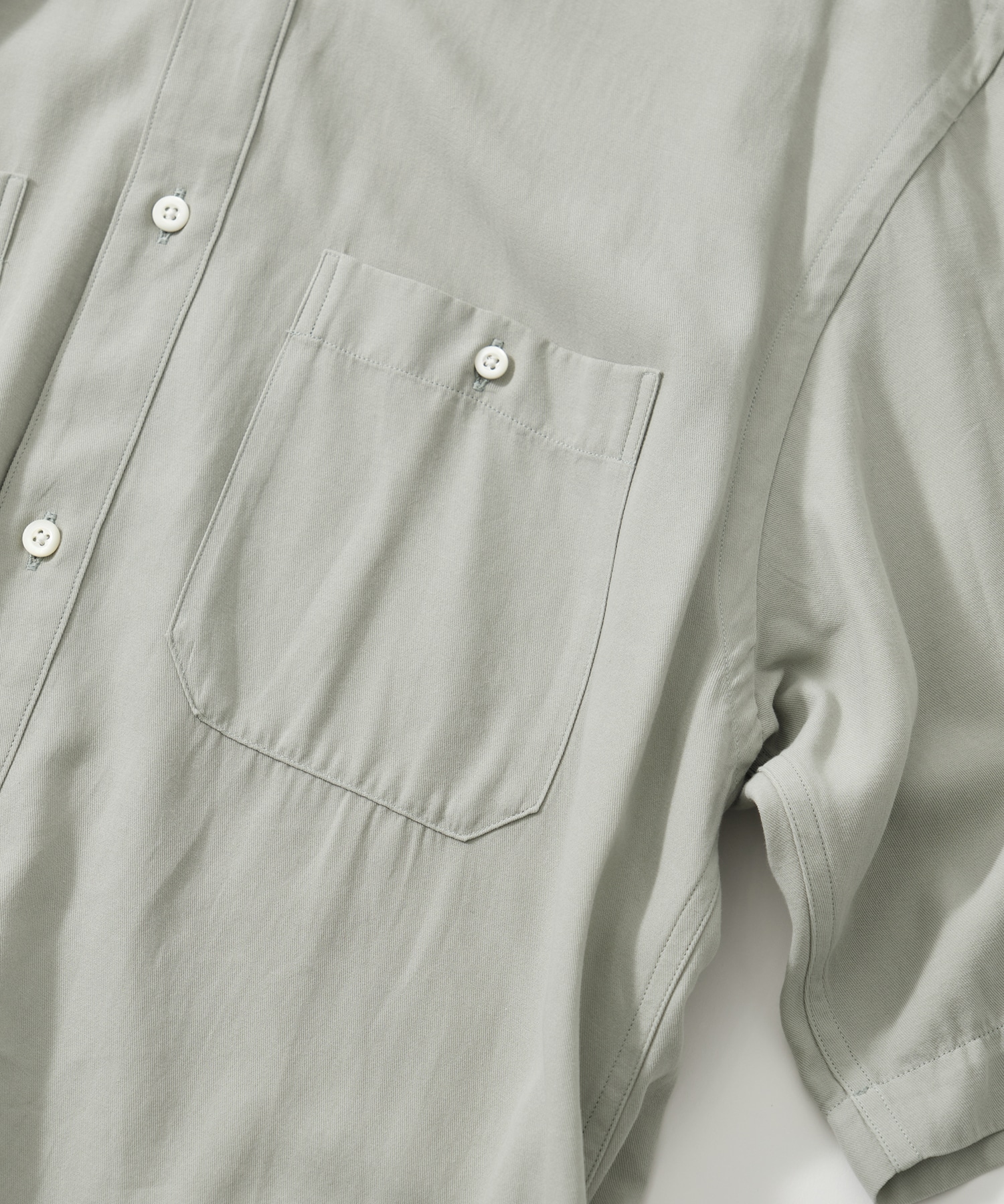 COTTON SILK VIERA LOOSE FIT HALF SLEEVE SHIRT ATON