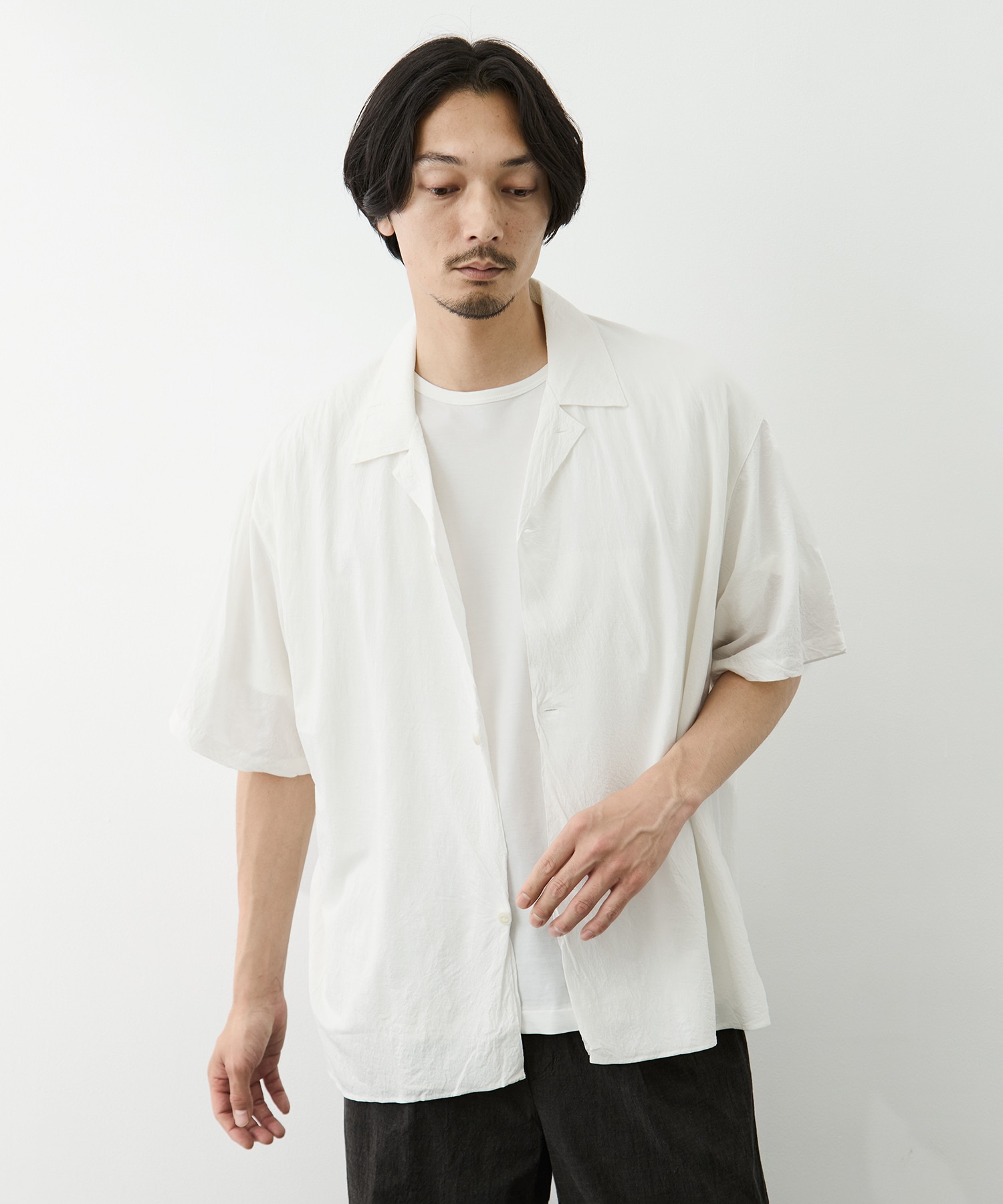 Double Front Half Sleeve Shirt GOOD PEOPLE GOOD STITCHING GOOD PRODUCT
