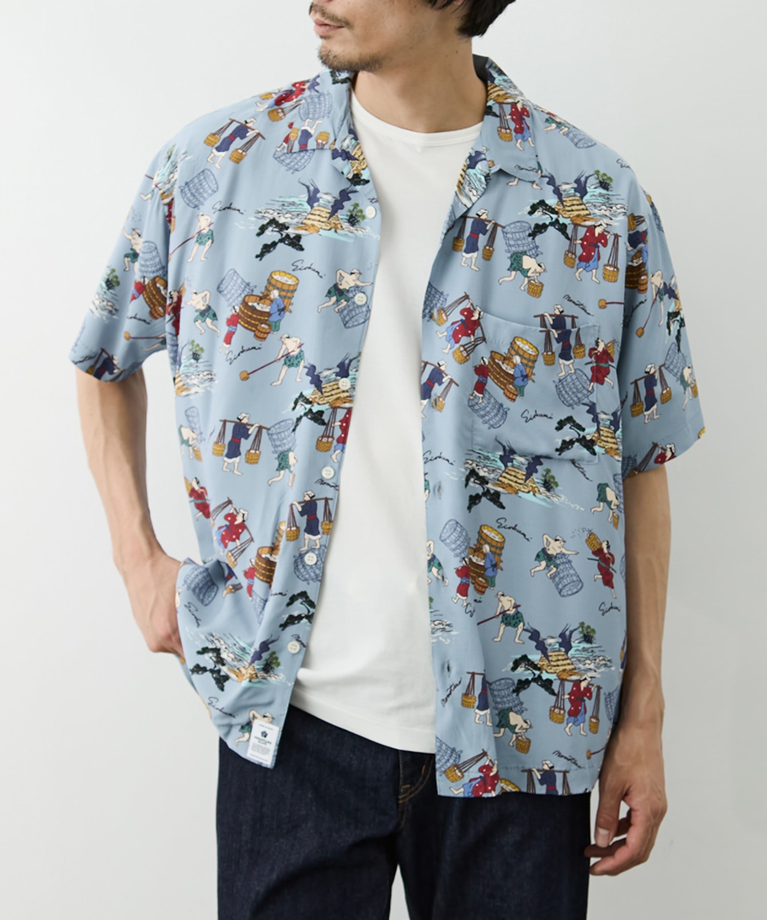 RAYON S/S SHIRT MOMOTARO JEANS
