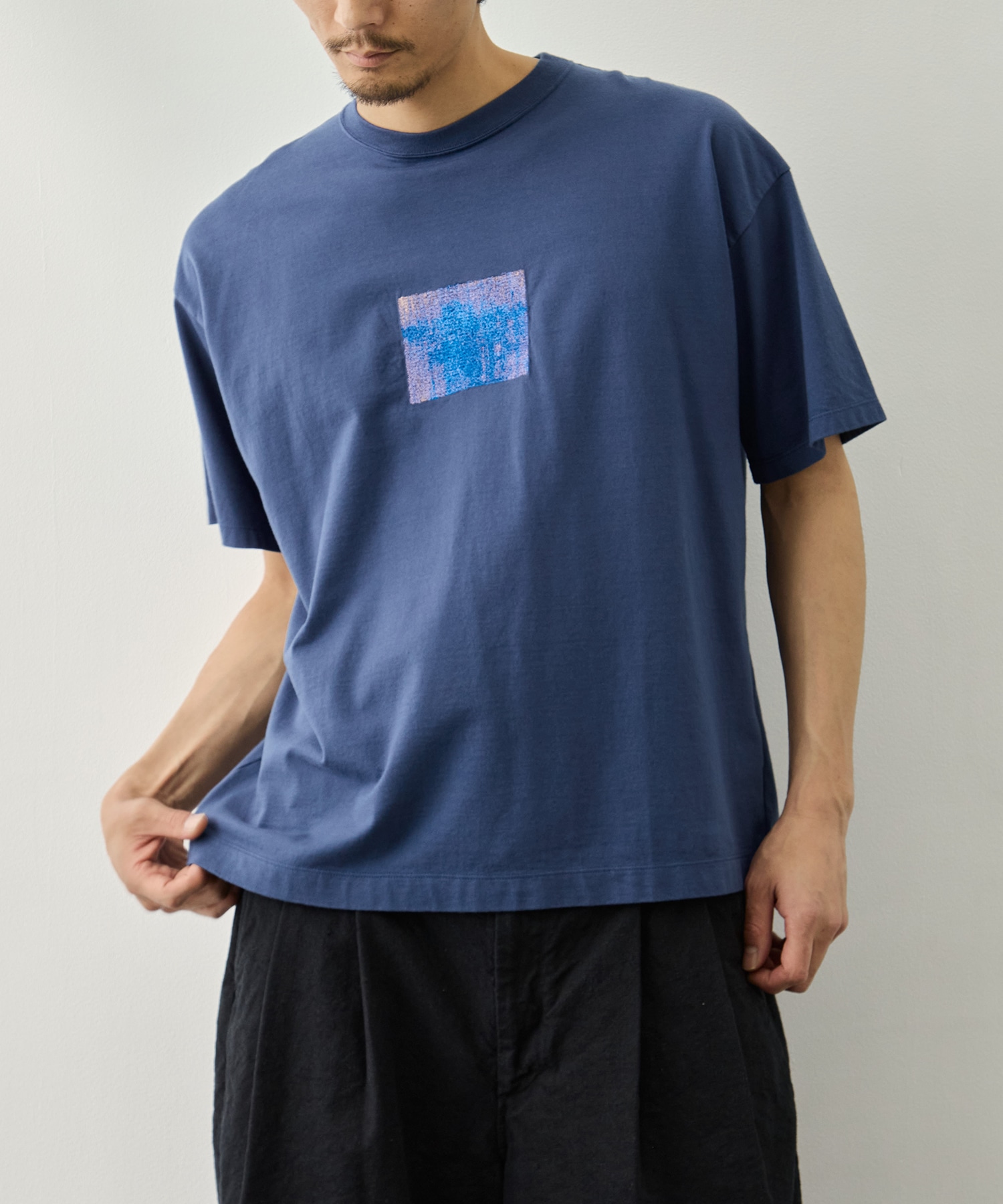 Abstract Embroited T-shirt YOKE