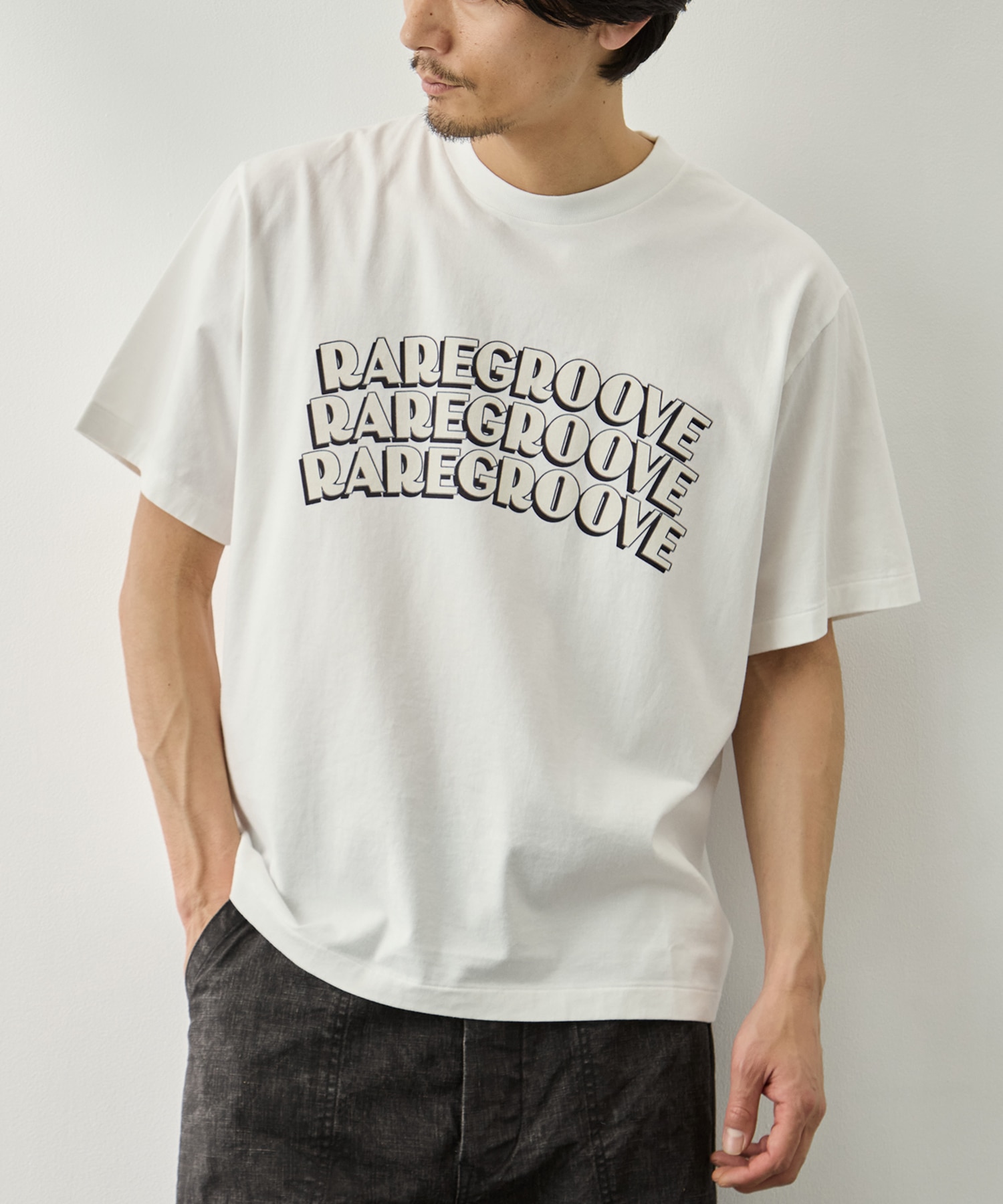 RAREGROOVE Print Tee WIDE blurhmsROOTSTOCK