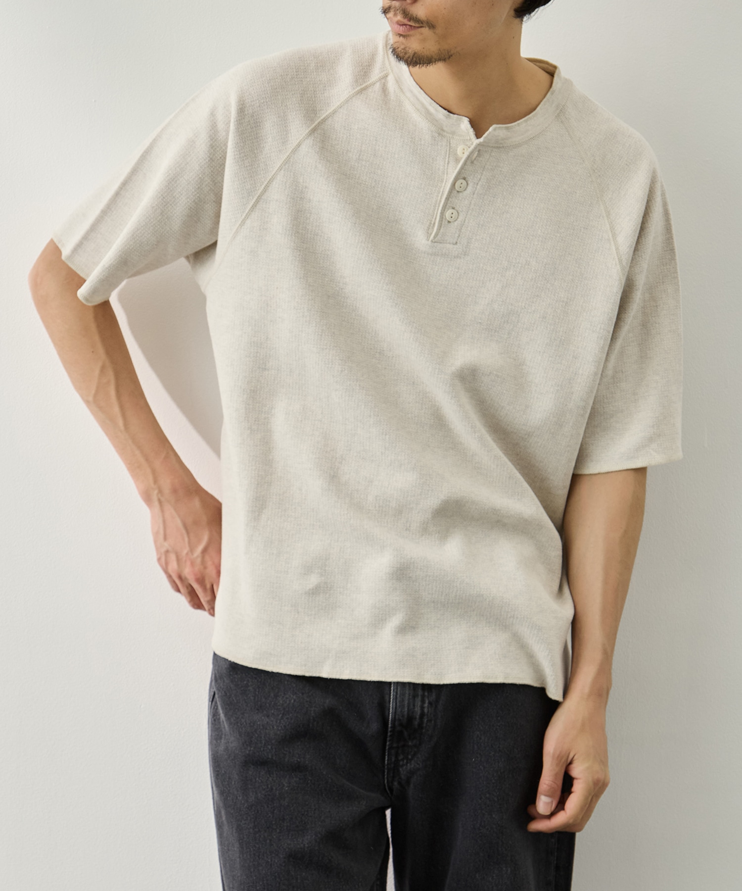 WタックラグランヘンリーネックT REMI RELIEF