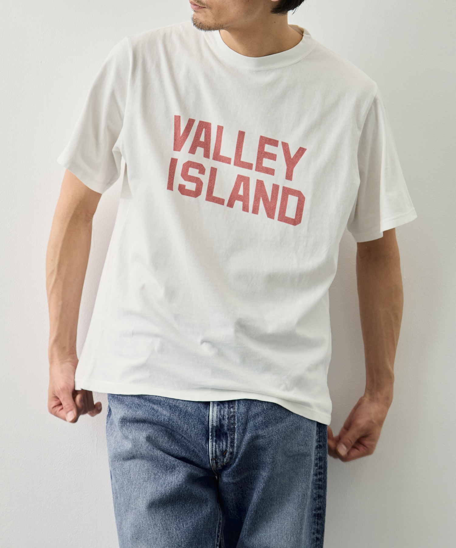 HARD SP加工20/-天竺レギュラーT(VALLEY ISLAND) REMI RELIEF