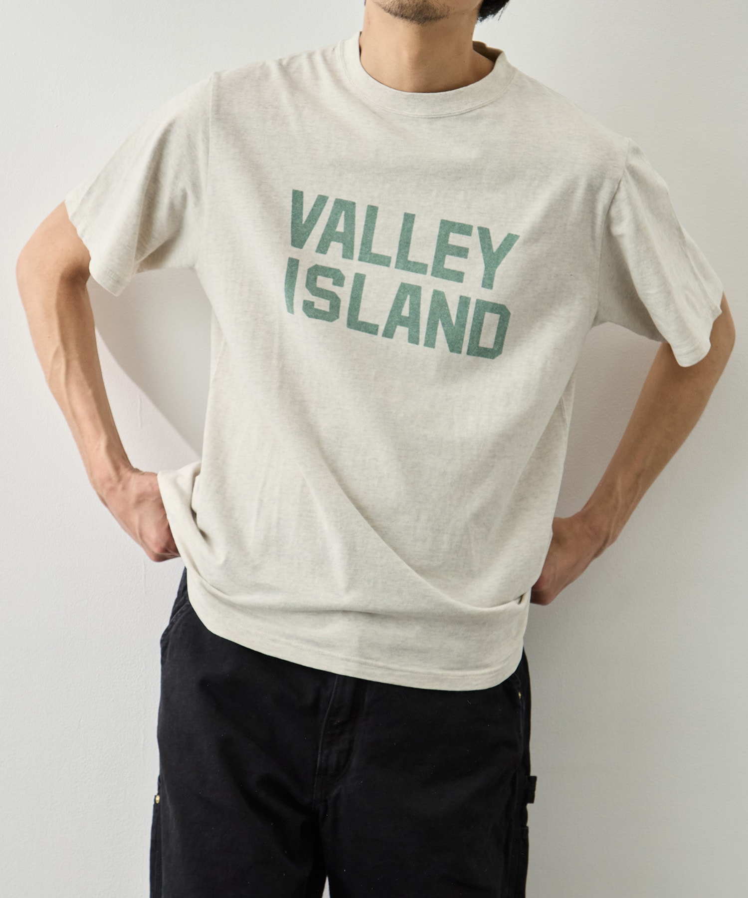 HARD SP加工20/-天竺レギュラーT(VALLEY ISLAND) REMI RELIEF