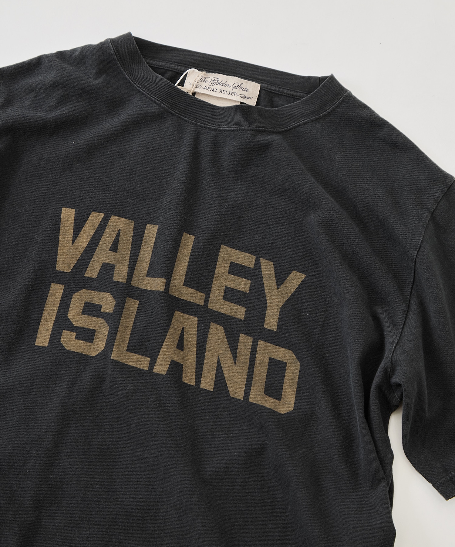 HARD SP加工20/-天竺レギュラーT(VALLEY ISLAND) REMI RELIEF