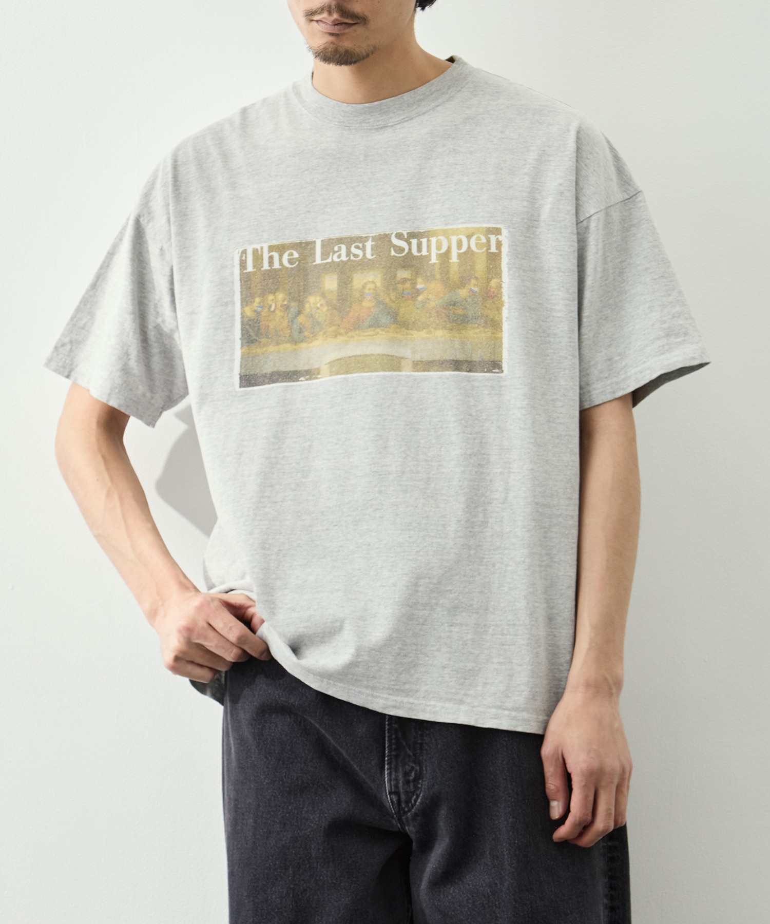 HARD SP加工20/-天竺BIGサイズT(The Last Supper) REMI RELIEF