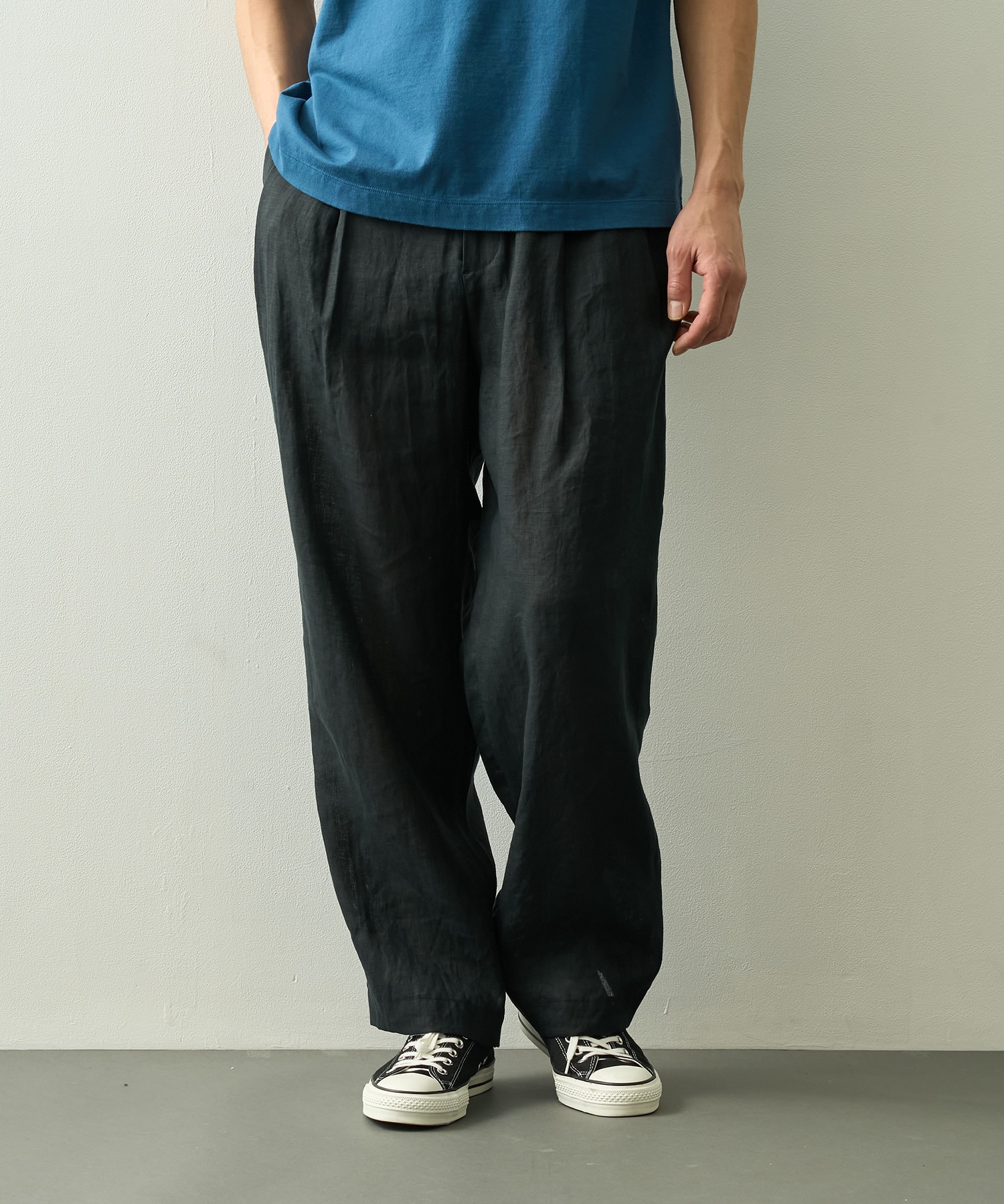 DOUBLE PLEATED EASY TROUSERS MARKAWARE
