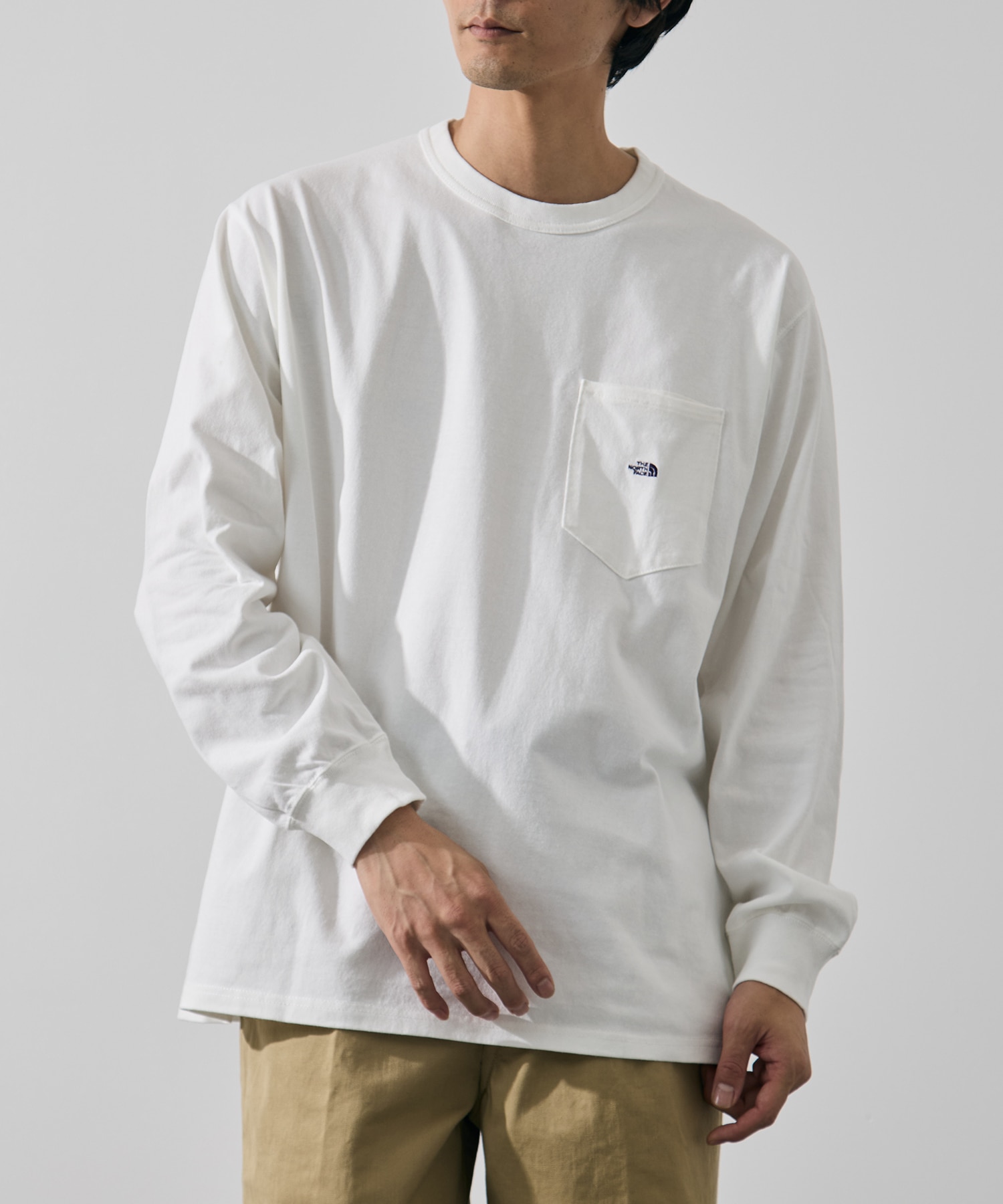 8oz Field Long Sleeve Pocket Tee THE NORTH FACE Purple Label