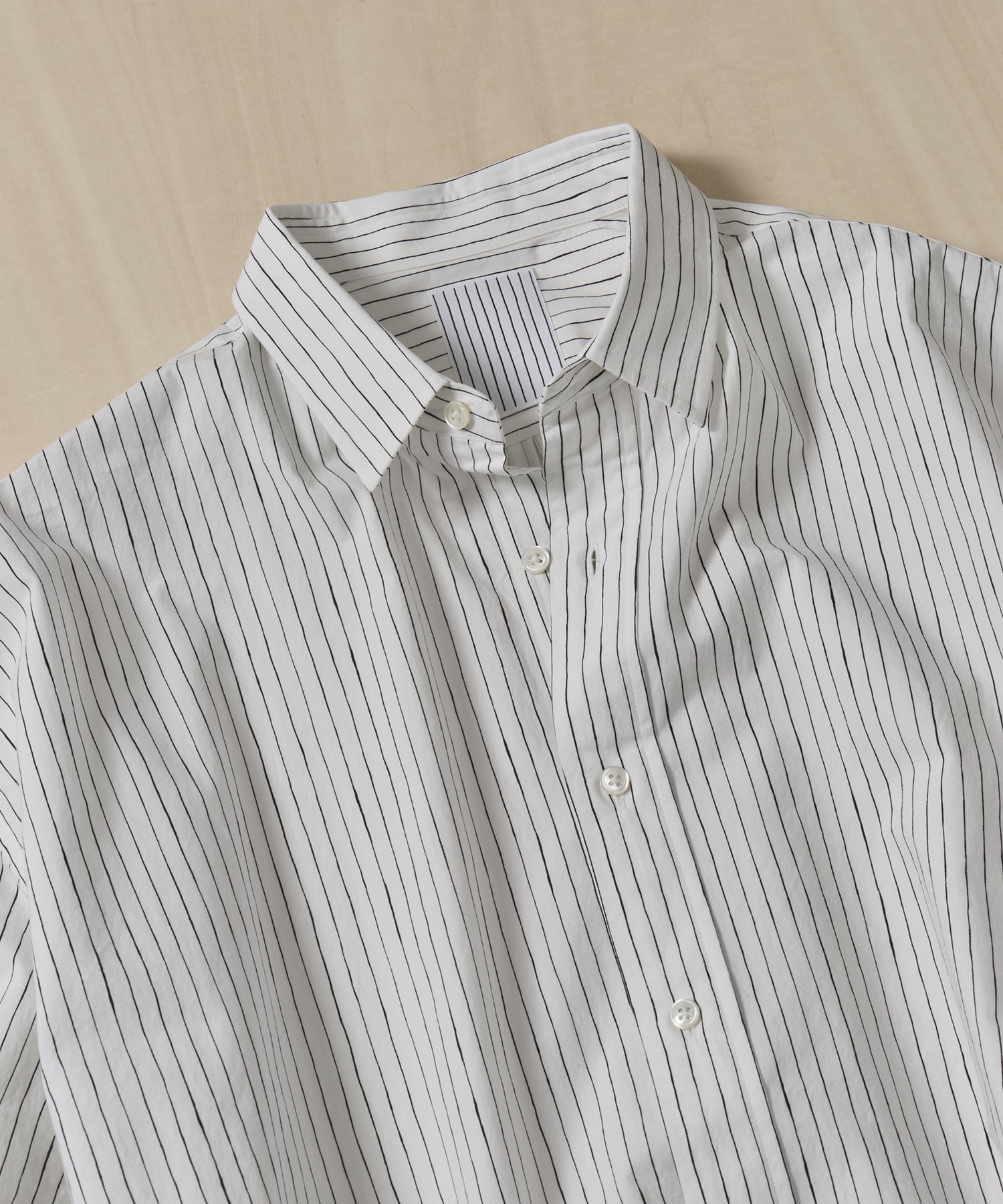 COTTON STRIPE SLIT SHIRT S.F.C