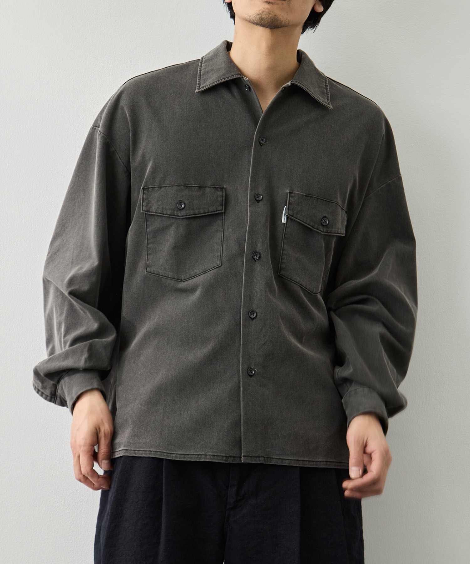 Pigment Coating T/R Twill L/S Work Shirt COOTIE PRODUCTIONS