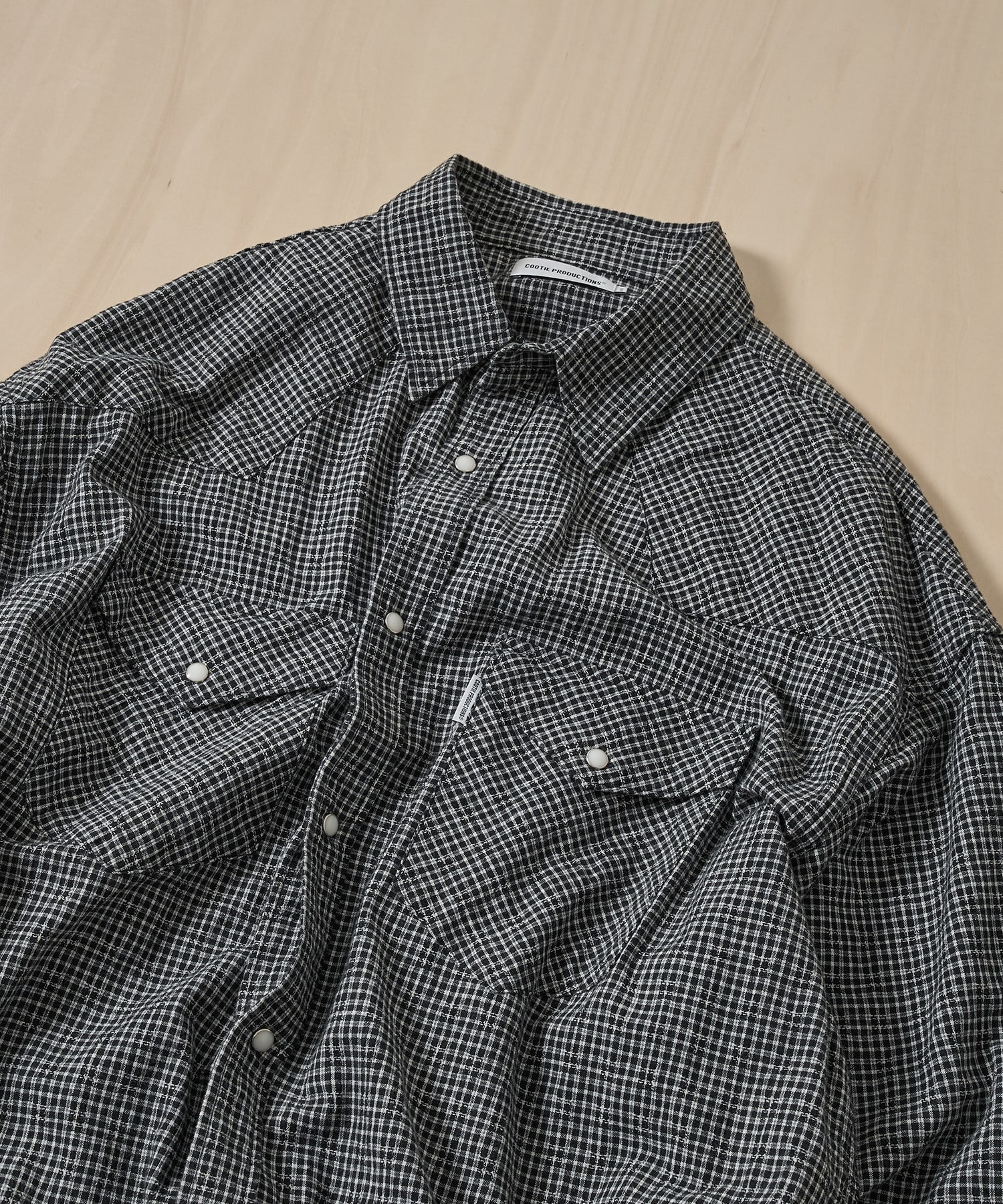 Dobby Gingham Check L/S Western Shirt COOTIE PRODUCTIONS