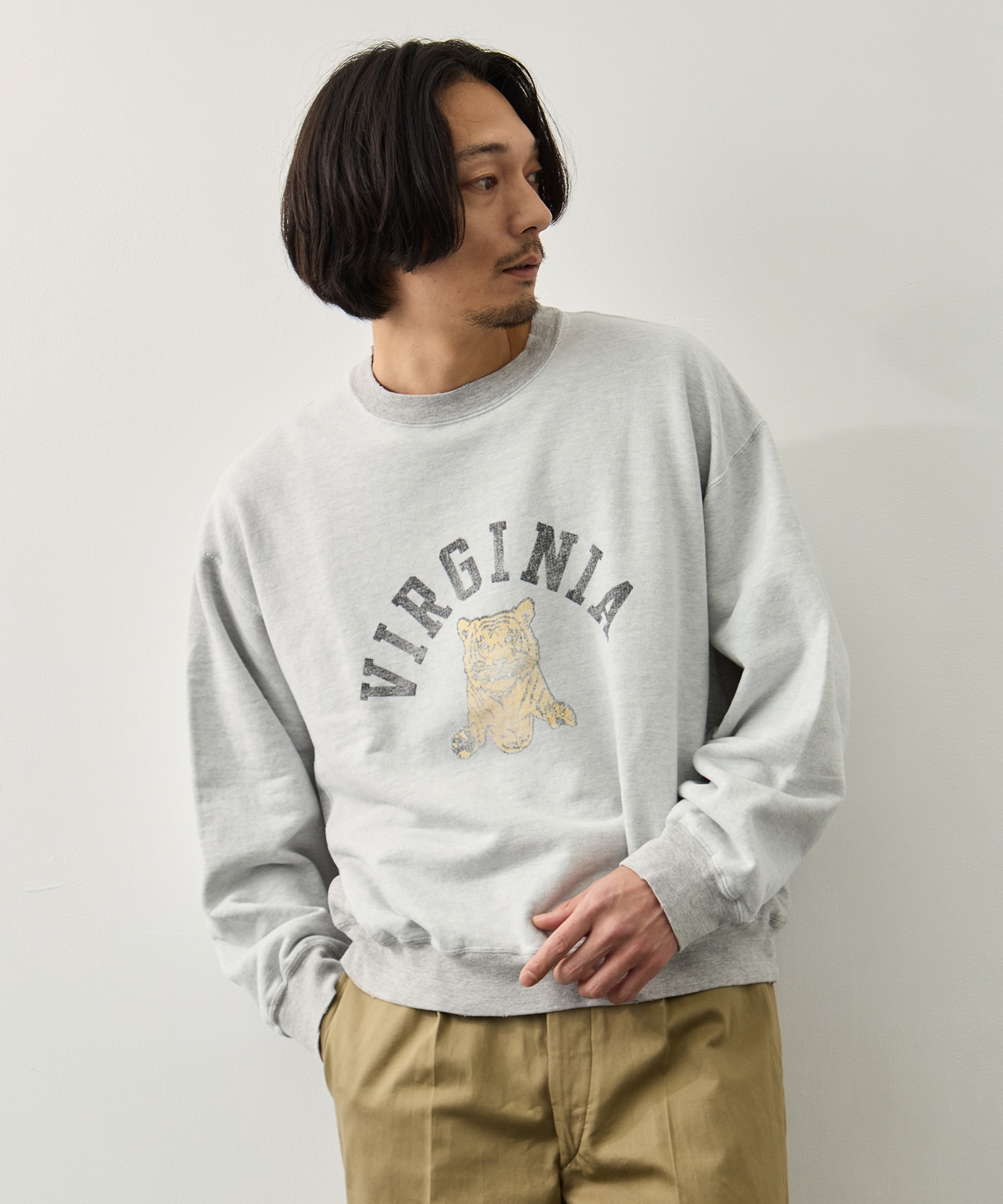 NEW SP加工3飛び裏毛クルー(VIRGINIA) REMI RELIEF