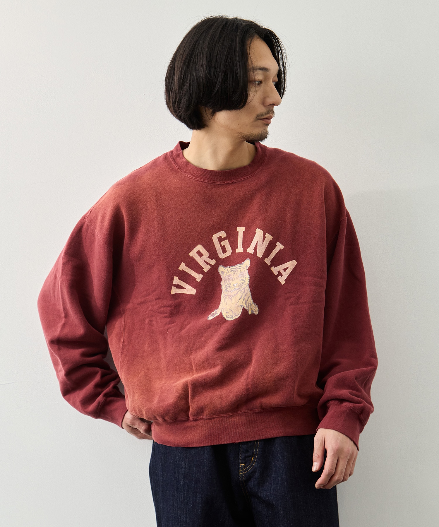 NEW SP加工3飛び裏毛クルー(VIRGINIA) REMI RELIEF