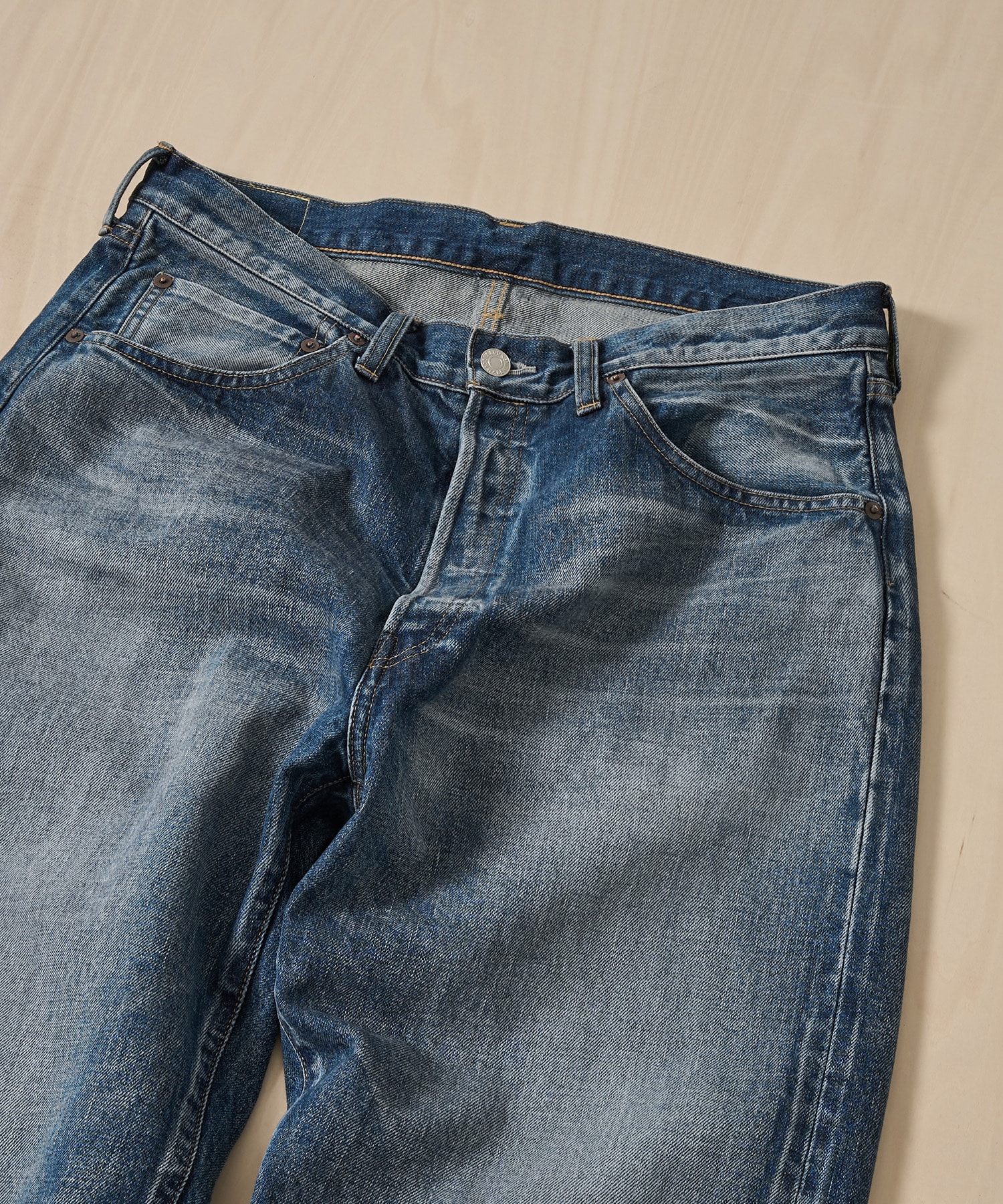 DENIM 5P PANTS H.WASH MASSES