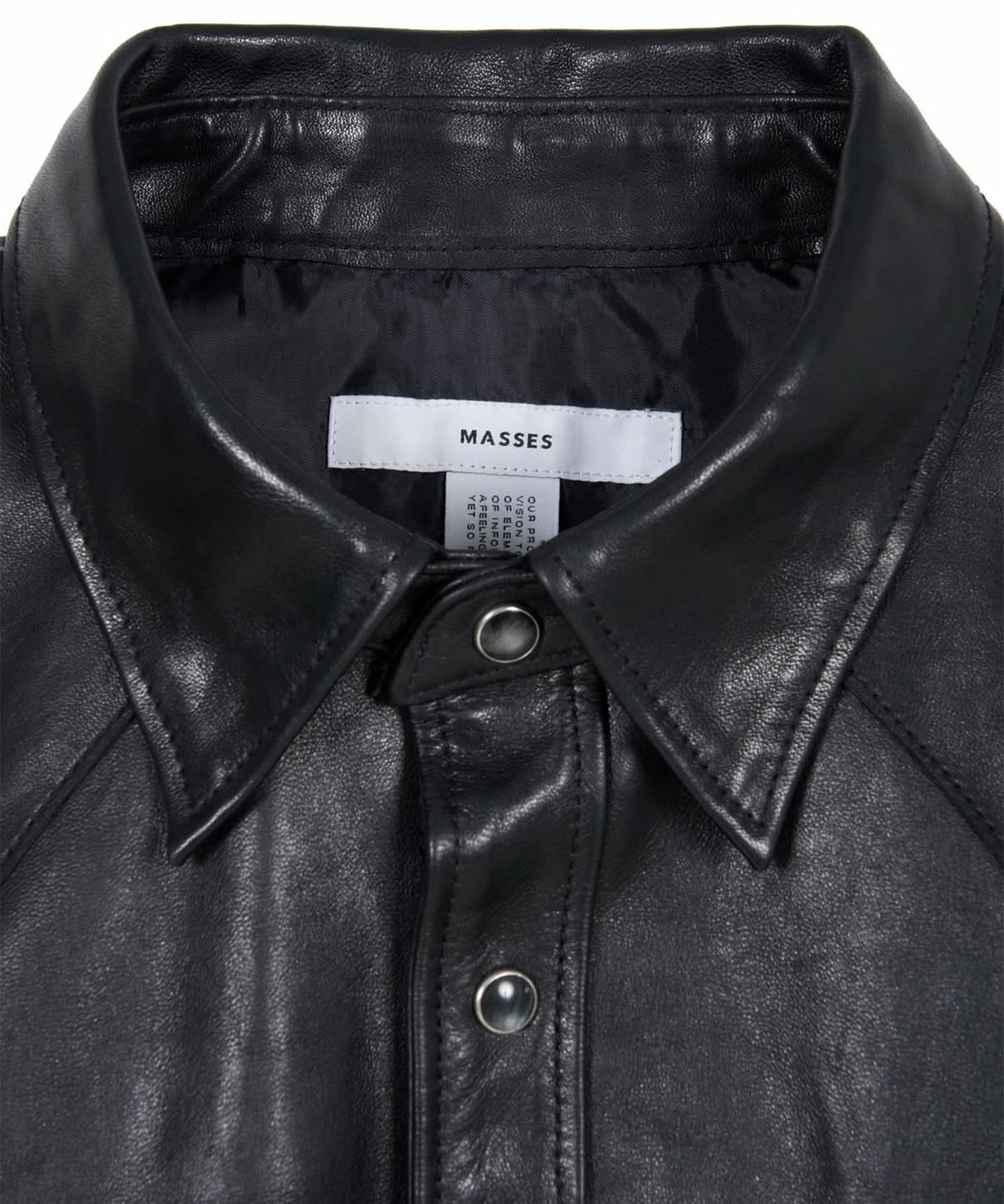 HORSE LEATHER SHIRT VINTAGE W MASSES