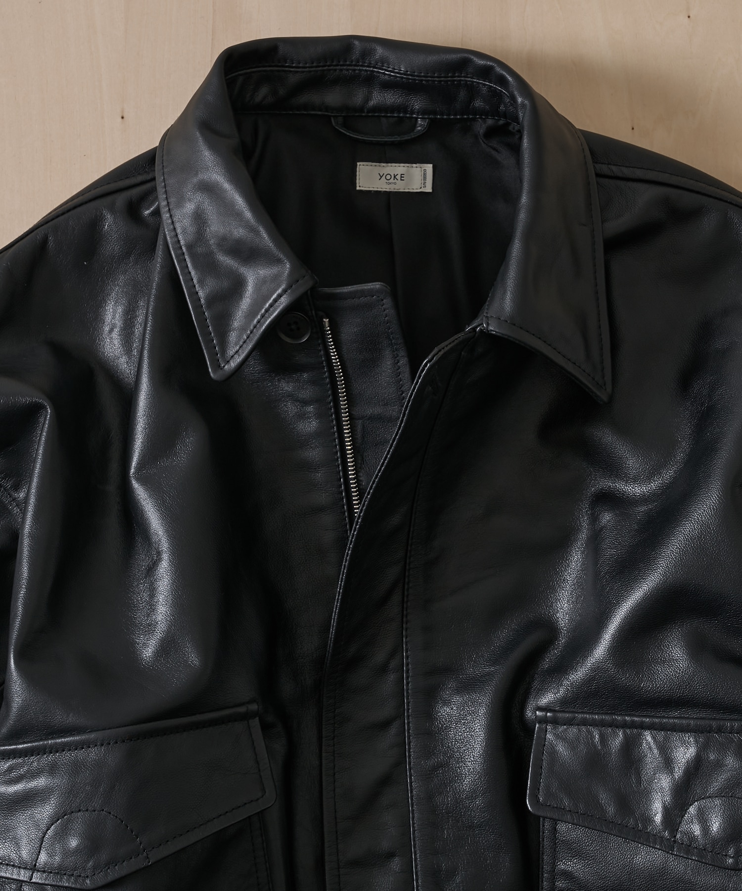 別注 Leather Flight Jacket YOKE