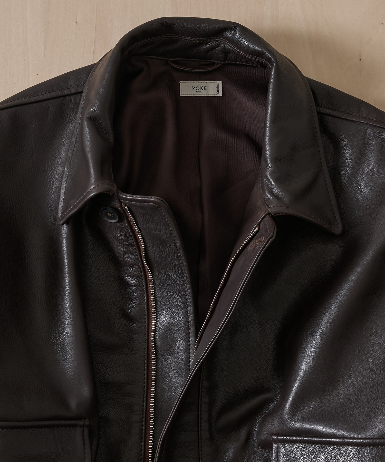 別注 Leather Flight Jacket YOKE