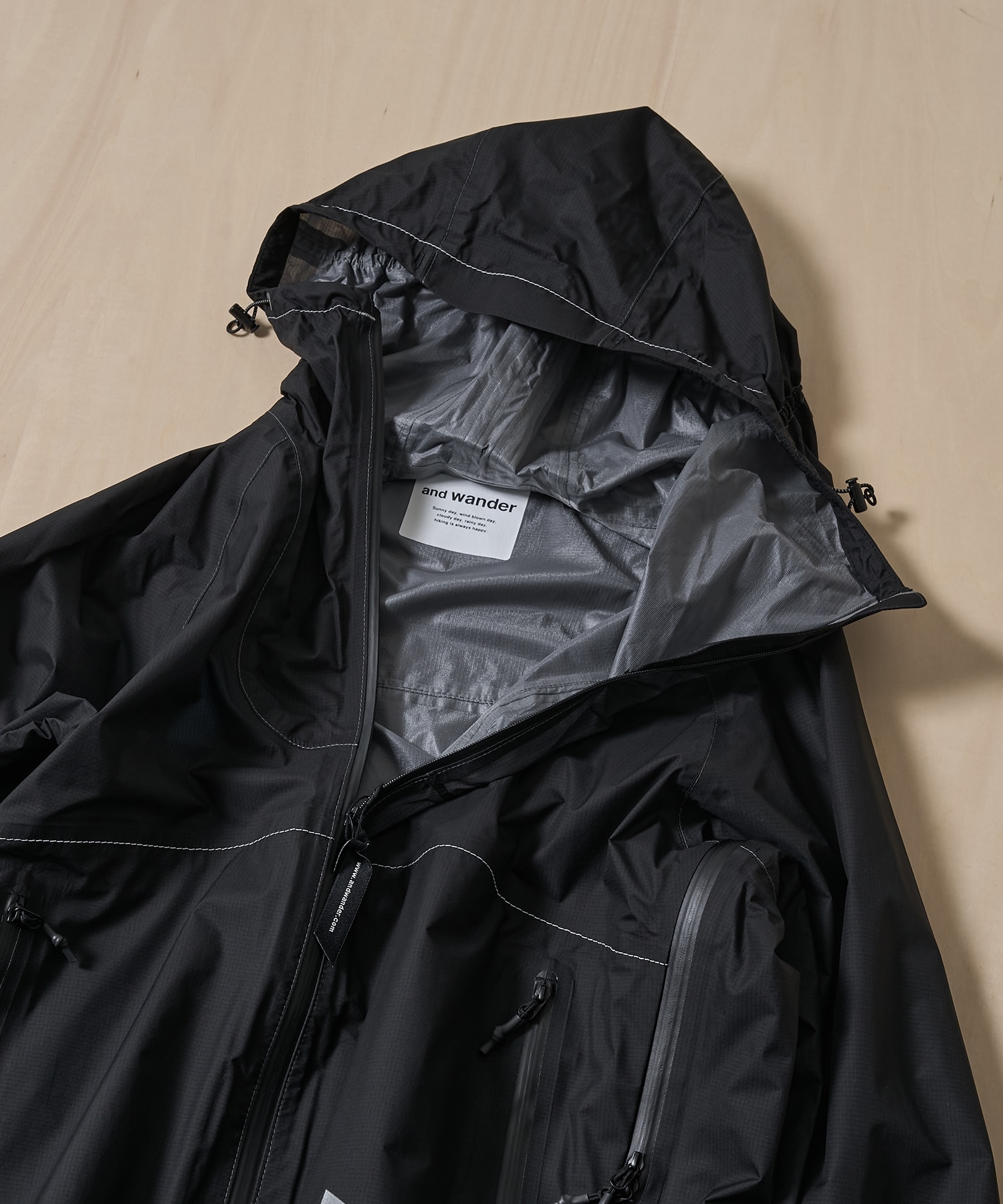 3L UL rain jacket and wander