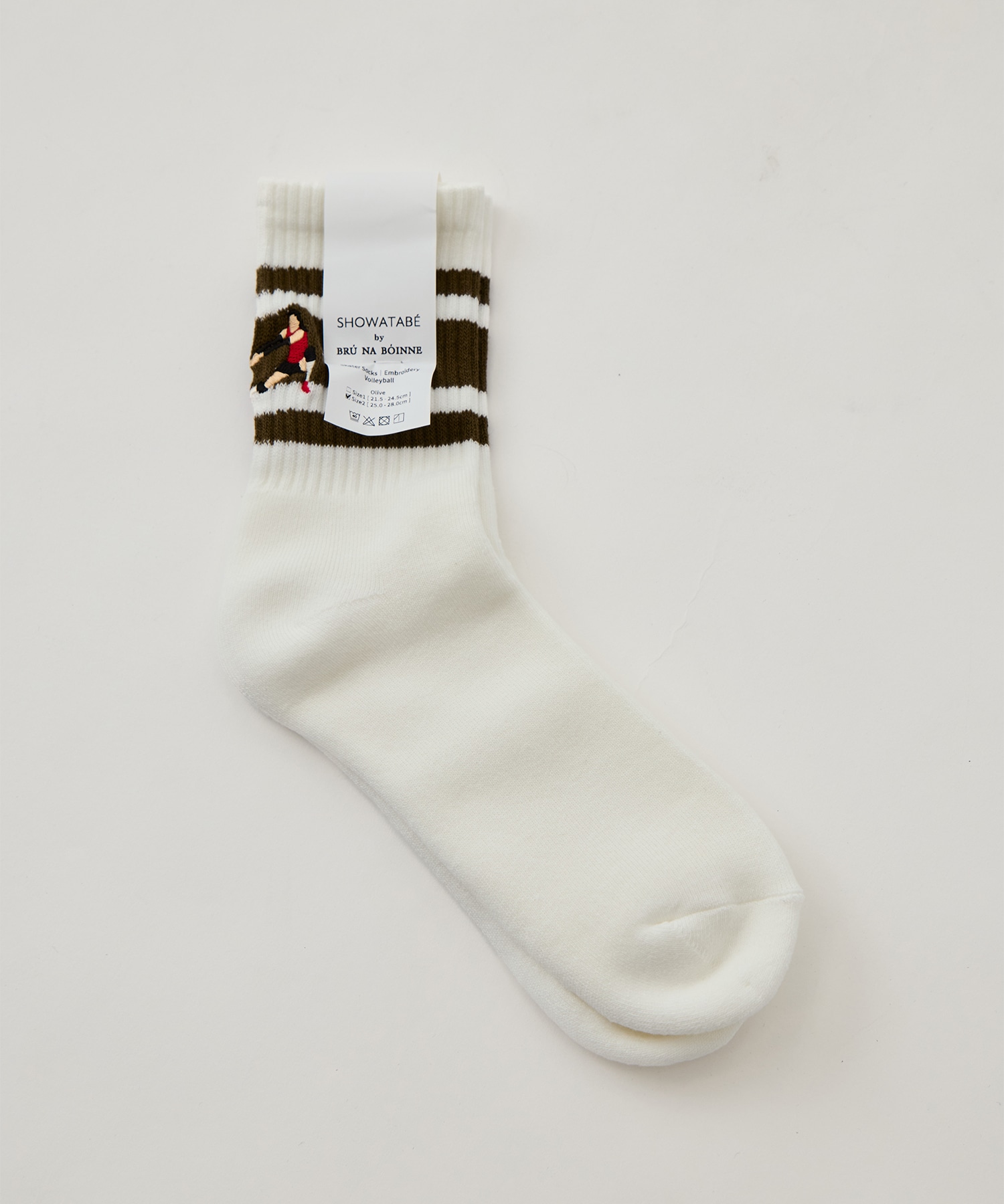 Embroidery Skater Socks Volley ball BRU NA BOINNE