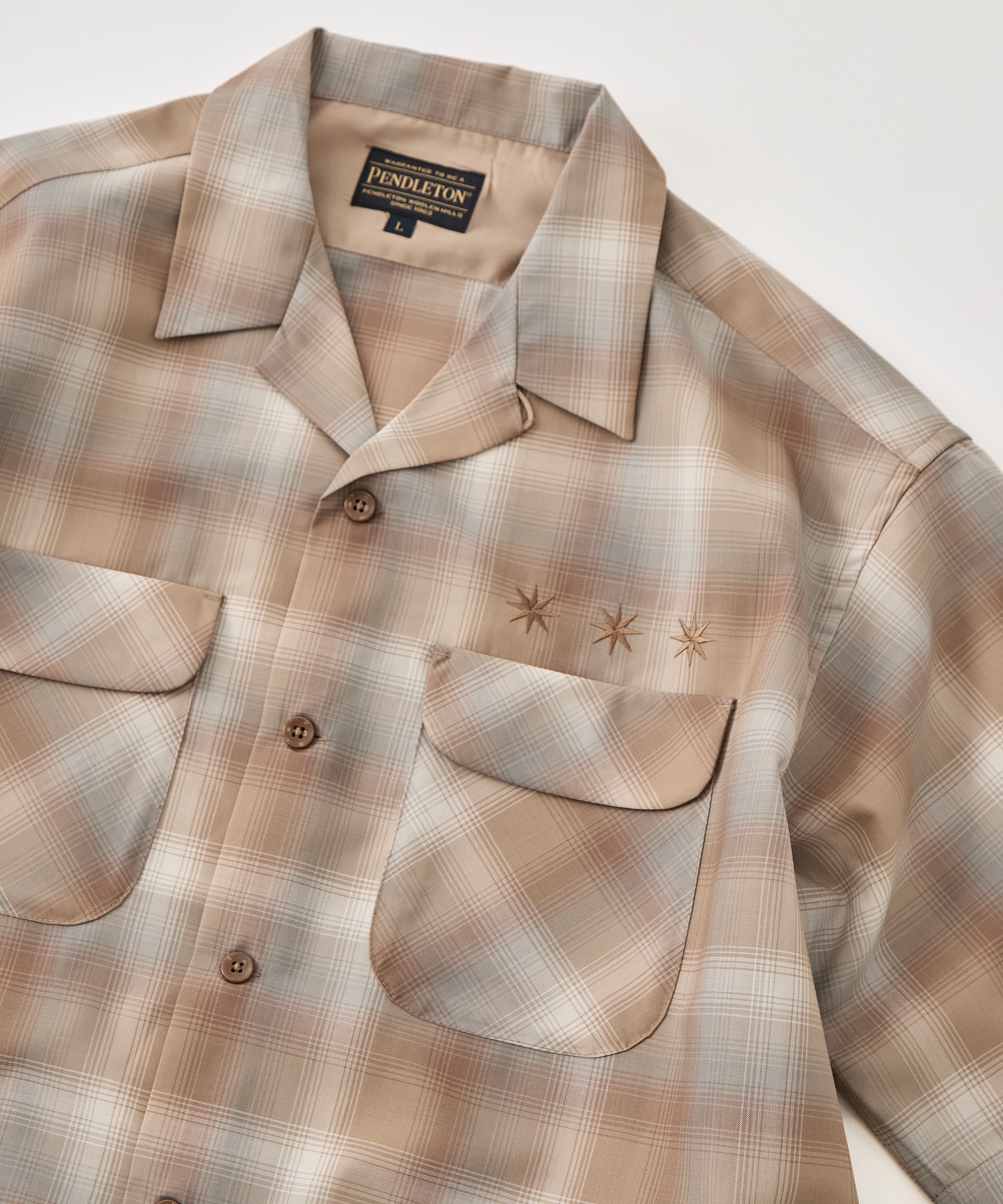 【PENDLETON×GDC】Open Collar Shirt S／S GDC