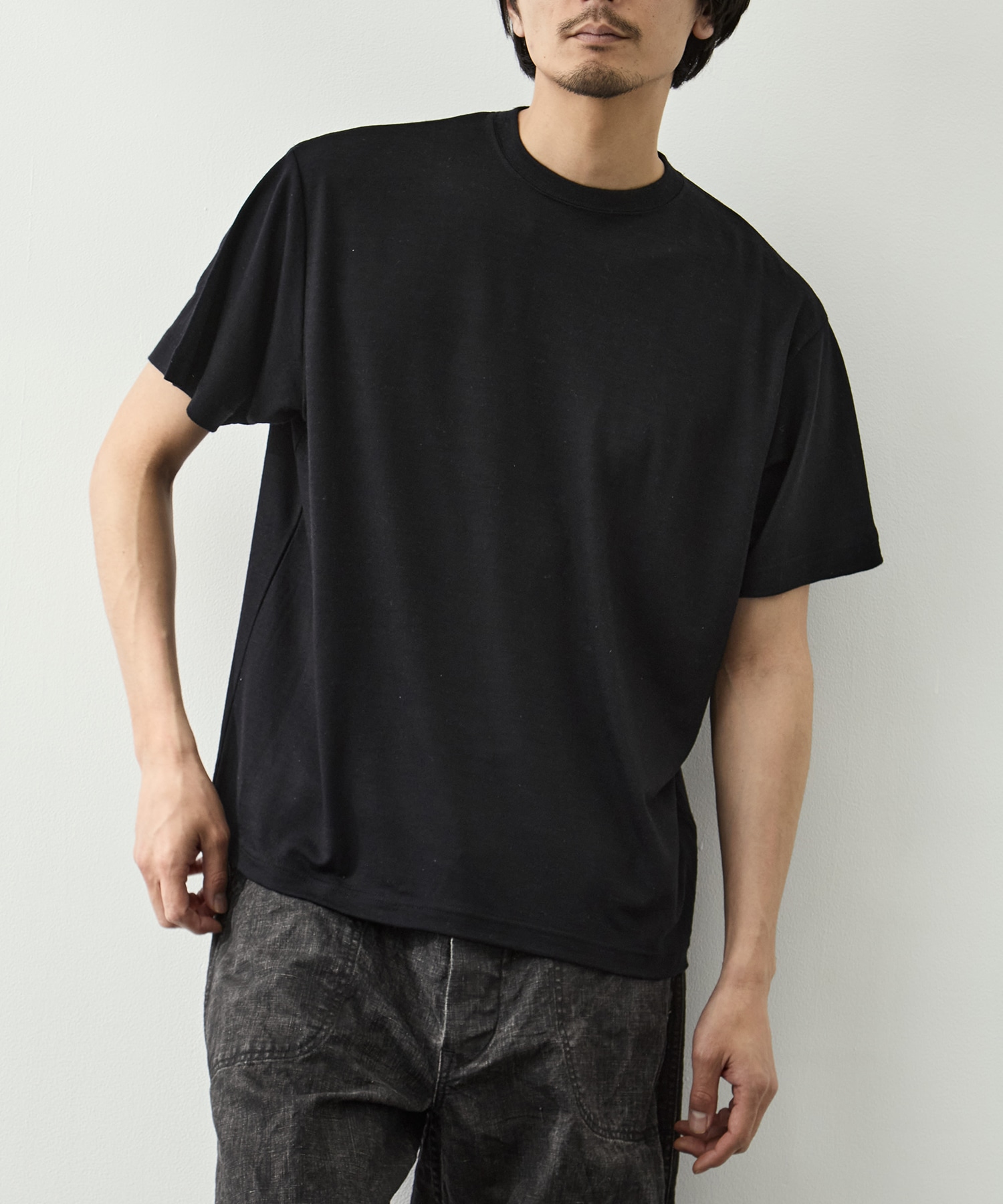 WOOL S/S T-SHIRT FUJI