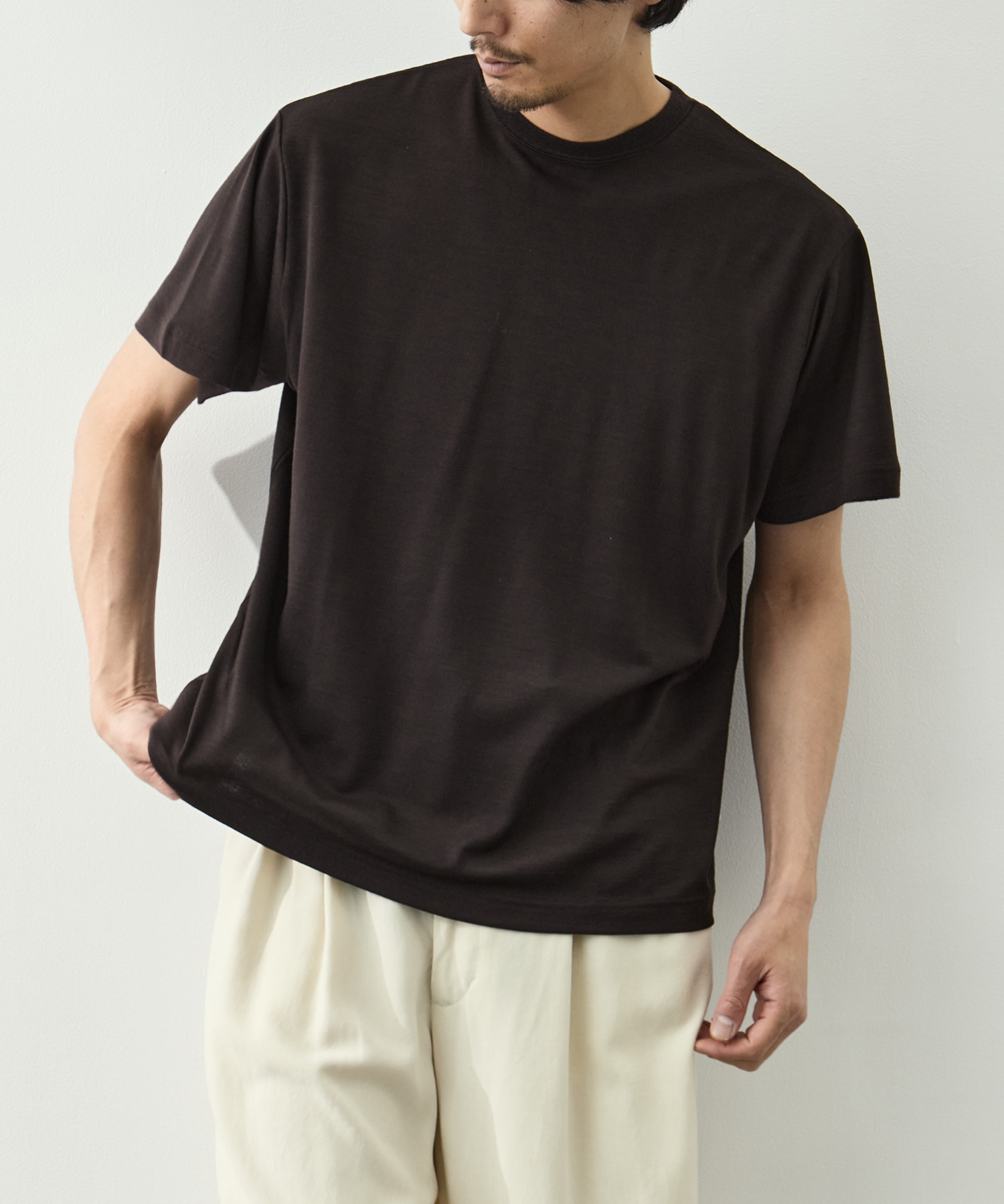 WOOL S/S T-SHIRT FUJI