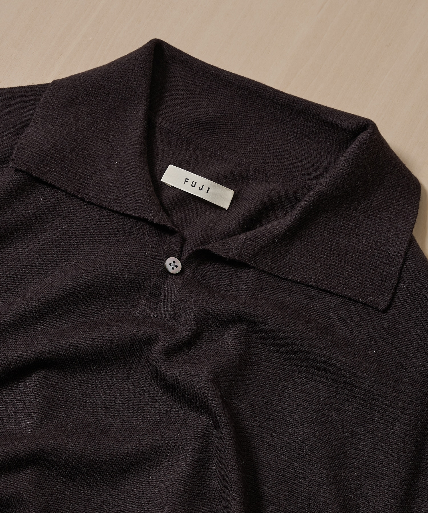 SILK CASHMERE S/S SKIPPER POLO FUJI