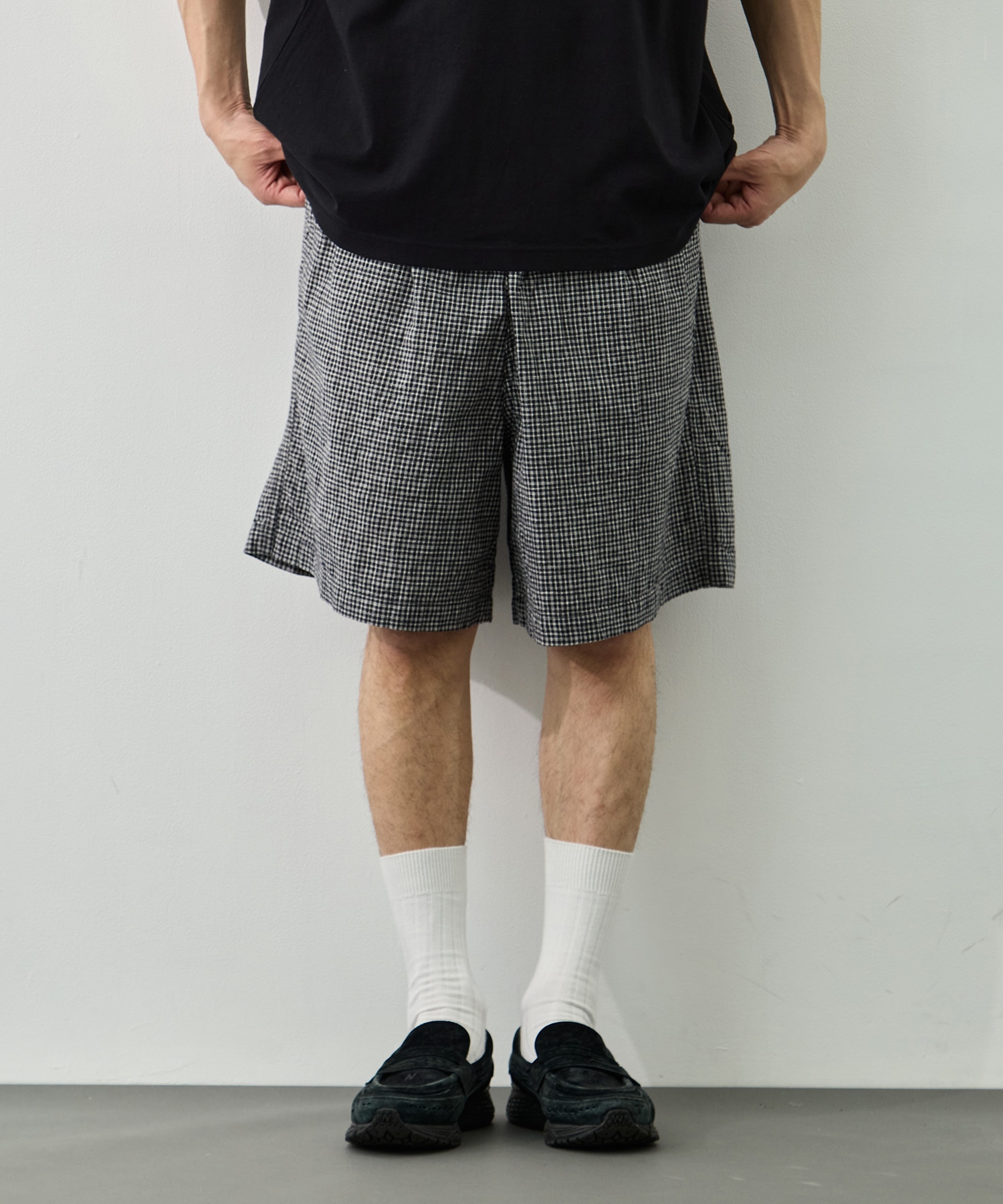 Dobby Gingham Check Easy Shorts COOTIE PRODUCTIONS