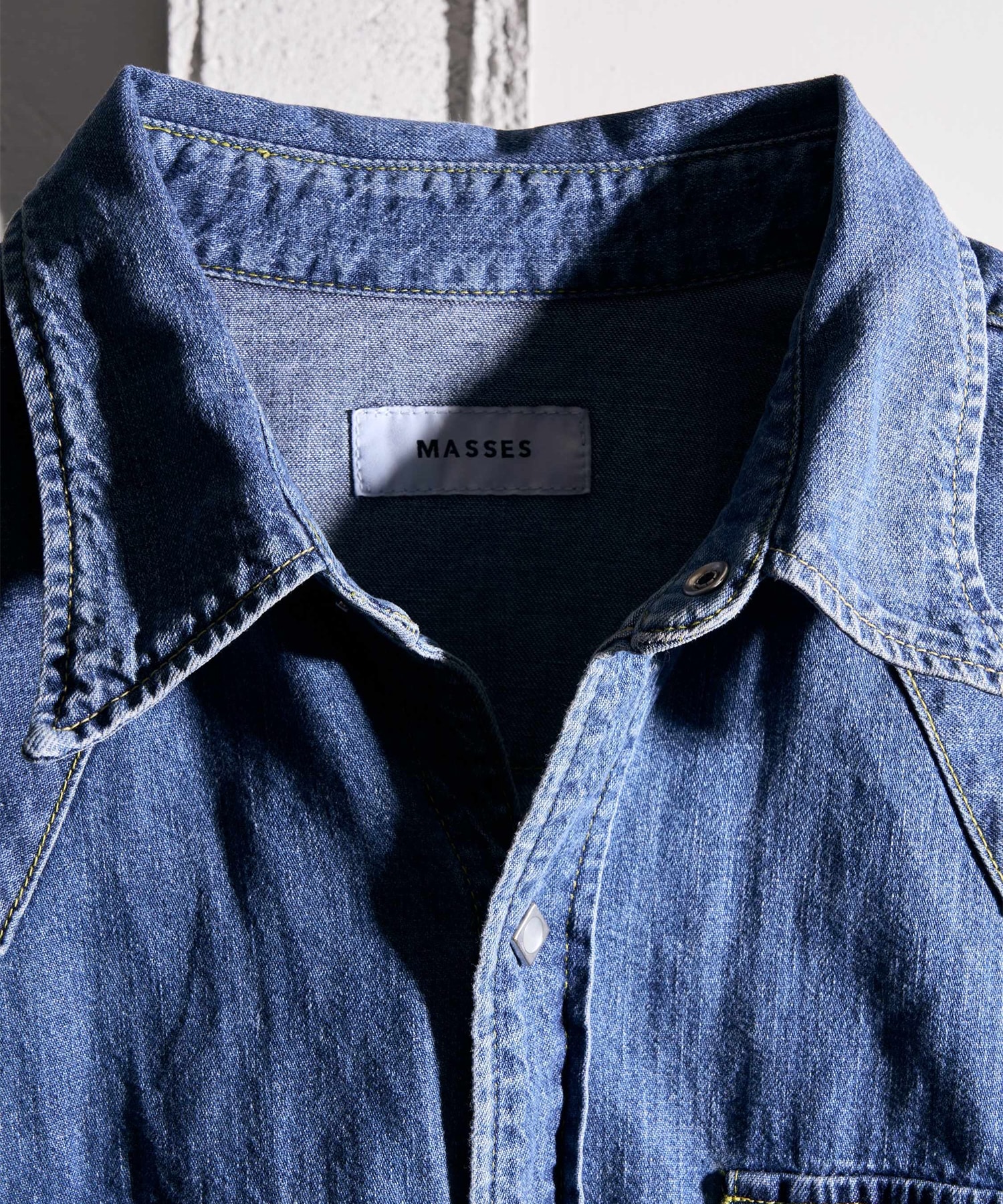 DENIM SHIRT H.WASH MASSES