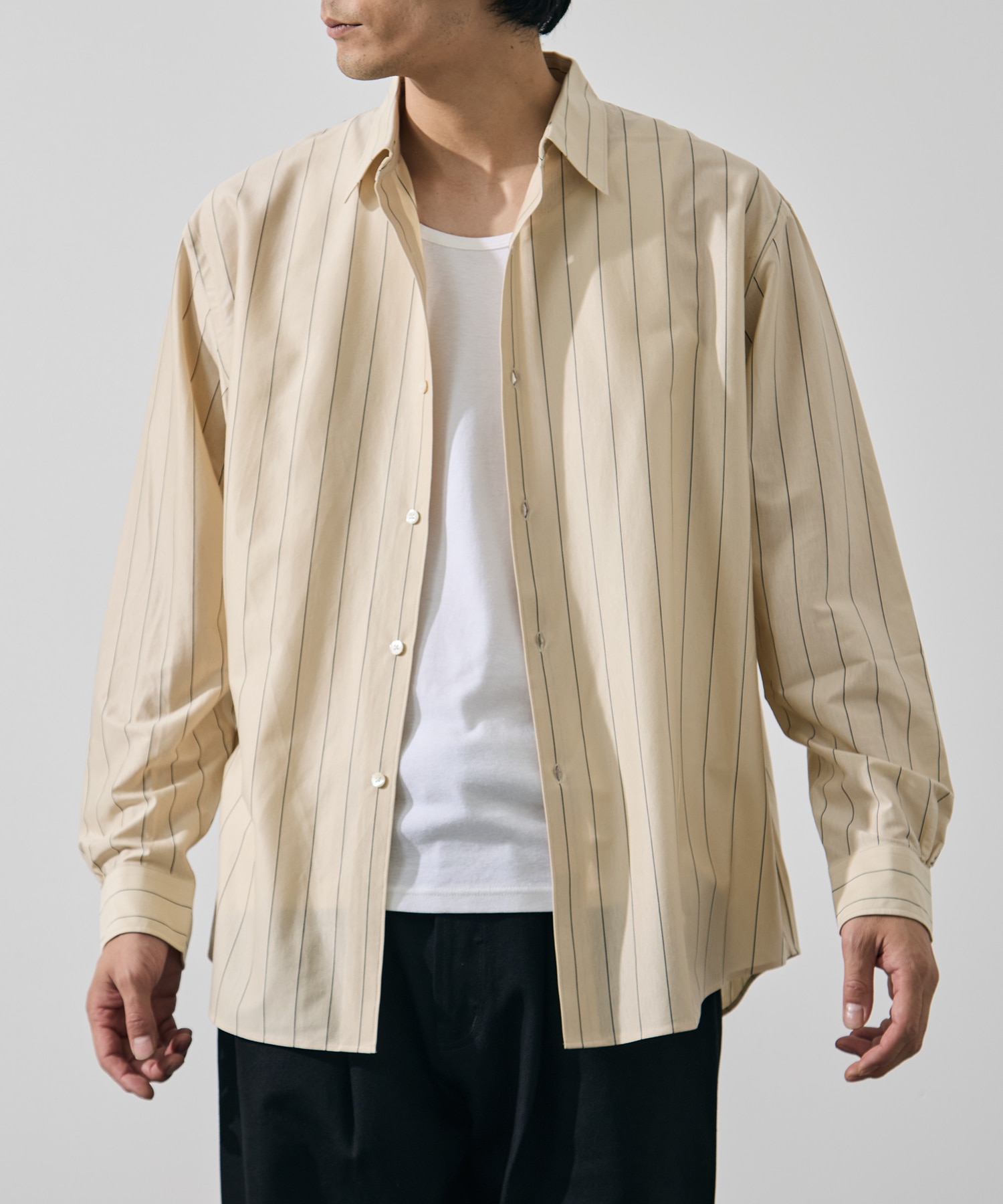 46G Stripe Modest Shirt KANEMASA PHIL.