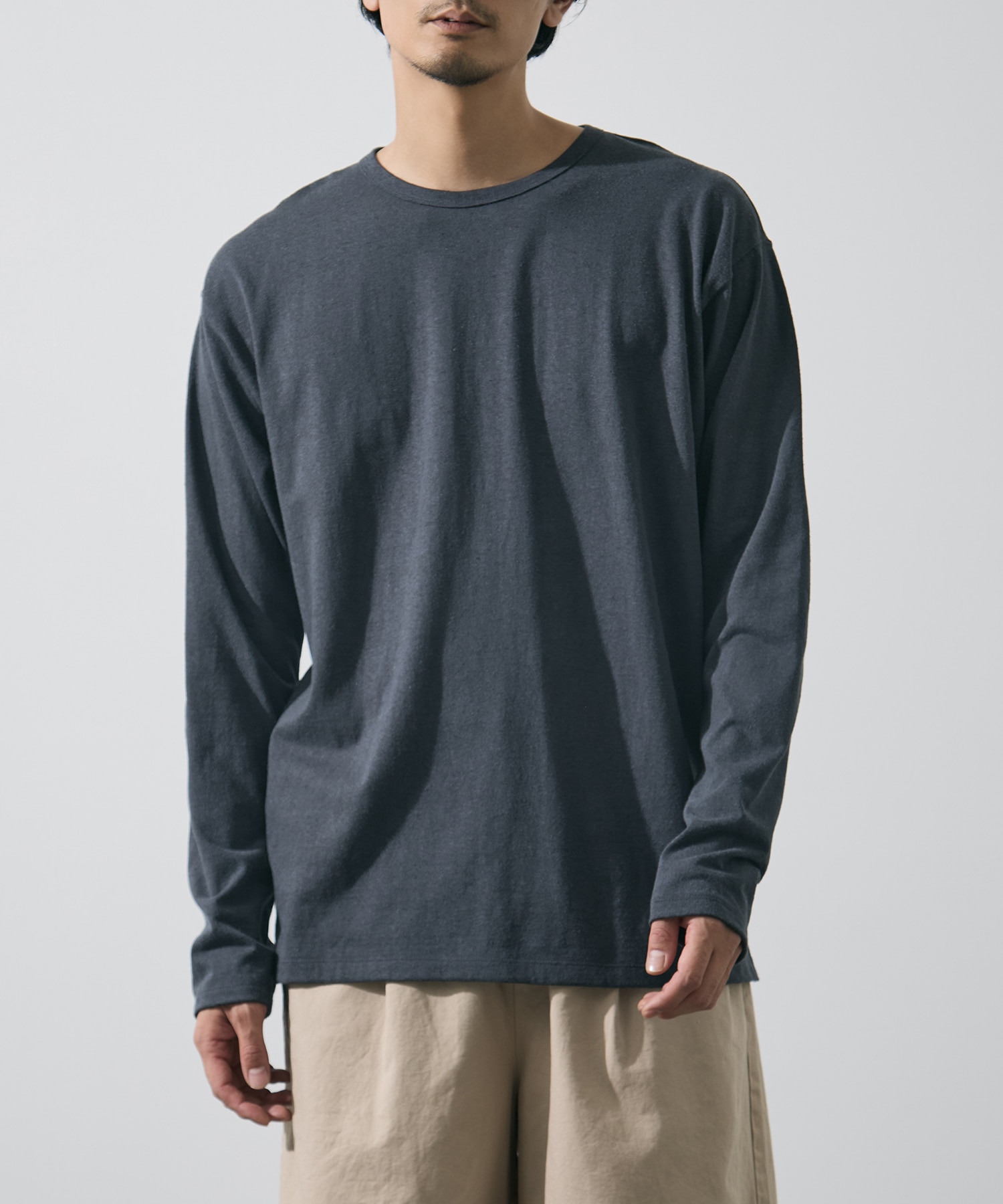 COTTON SILK NOIL PULLOVER YLEVE