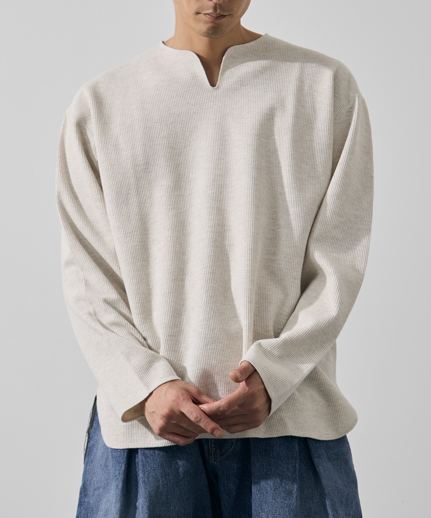 Rough&Smooth Thermal Over-neck L/S blurhmsROOTSTOCK