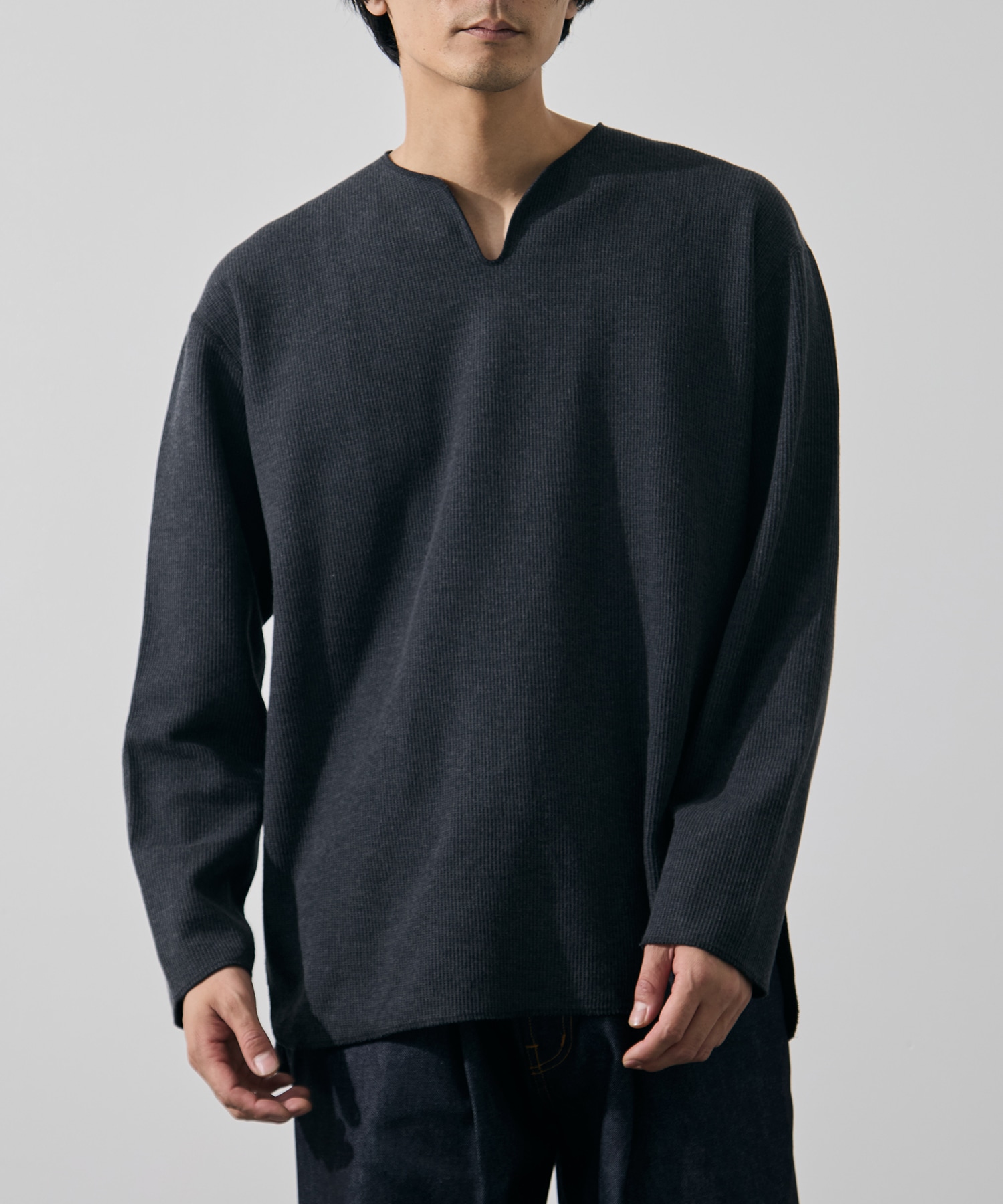 Rough&Smooth Thermal Over-neck L/S blurhmsROOTSTOCK