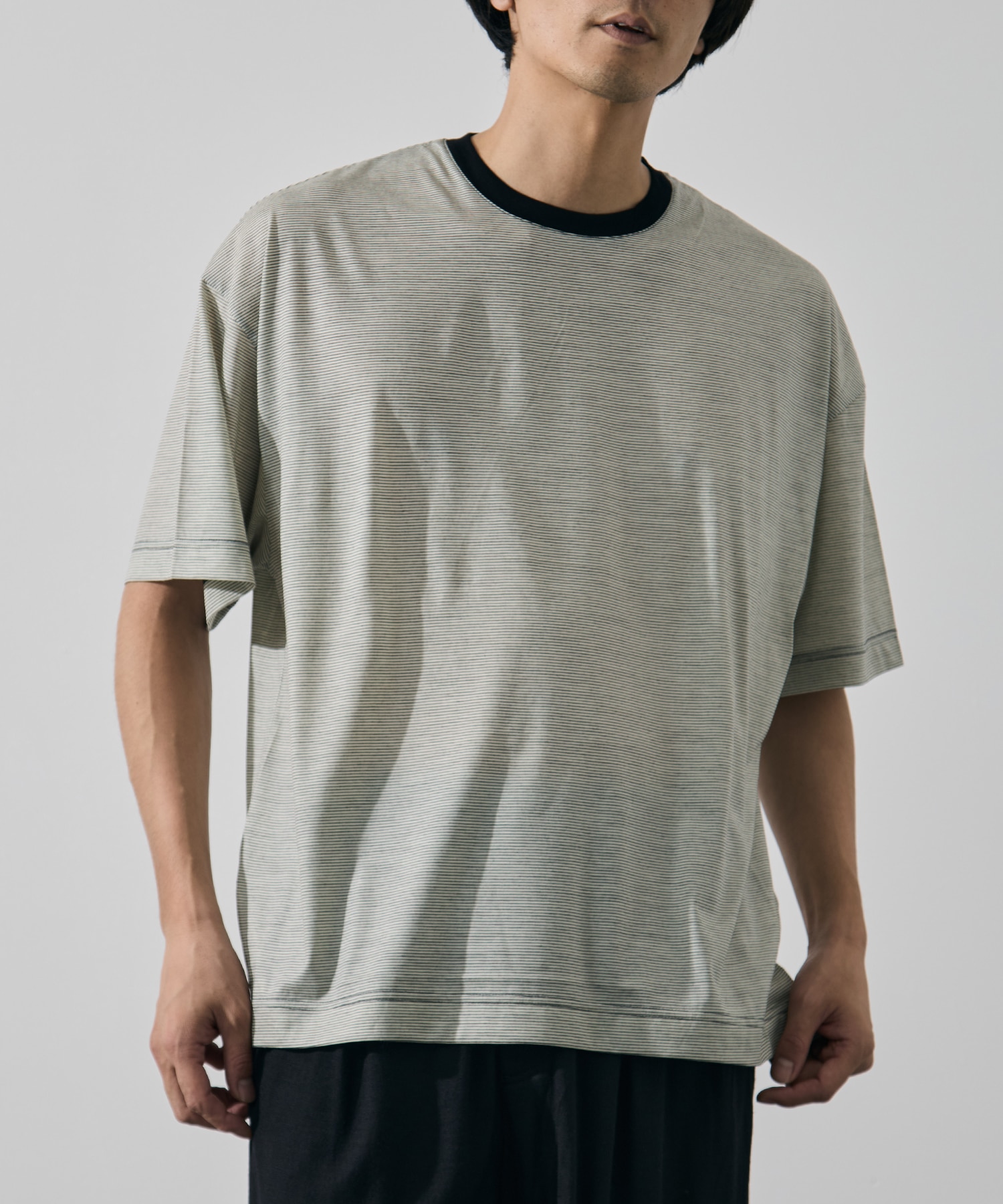 32G Wool Stripe SS Tee KANEMASA PHIL.