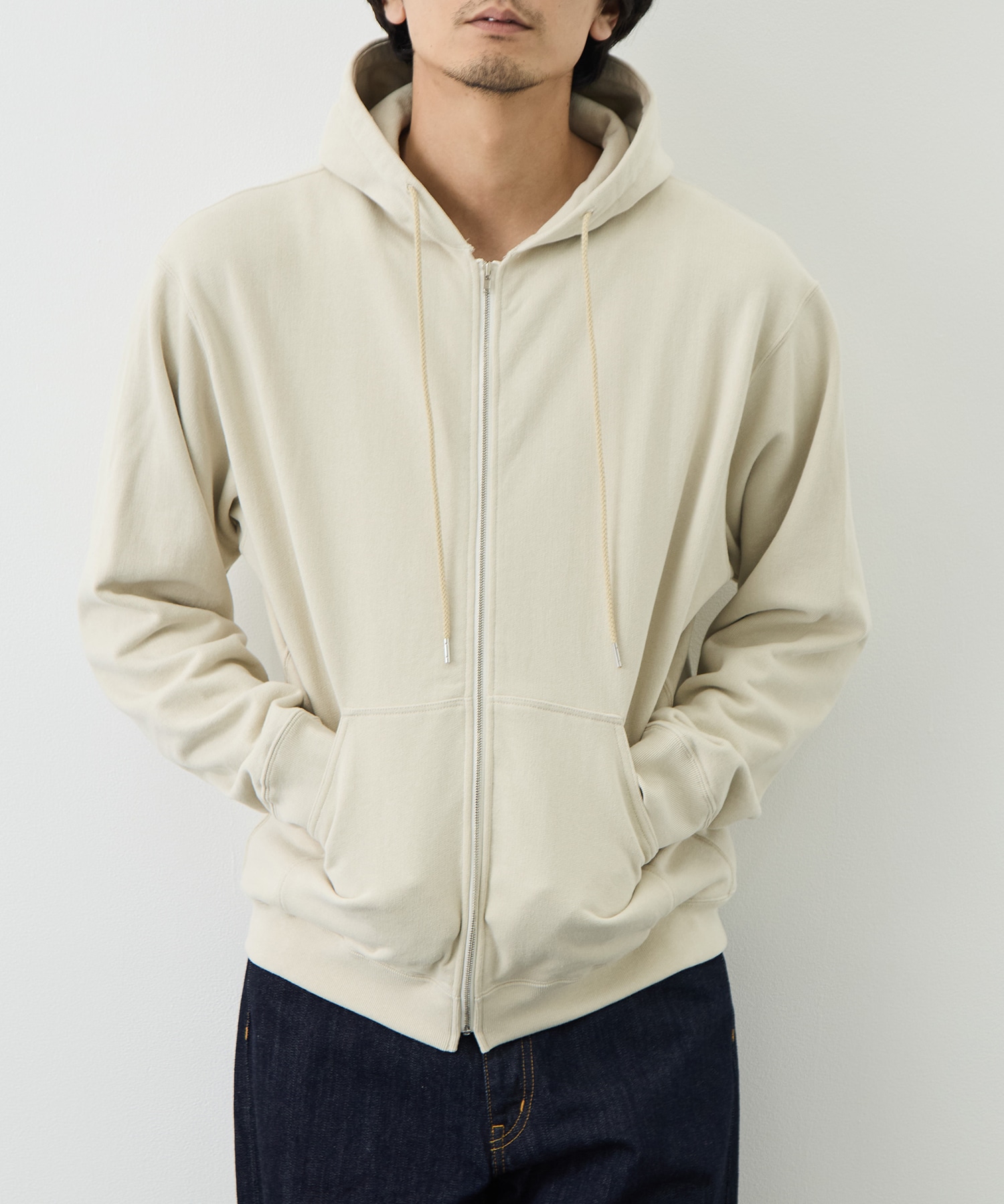 COTTON ZIP UP HOODIE FUJI