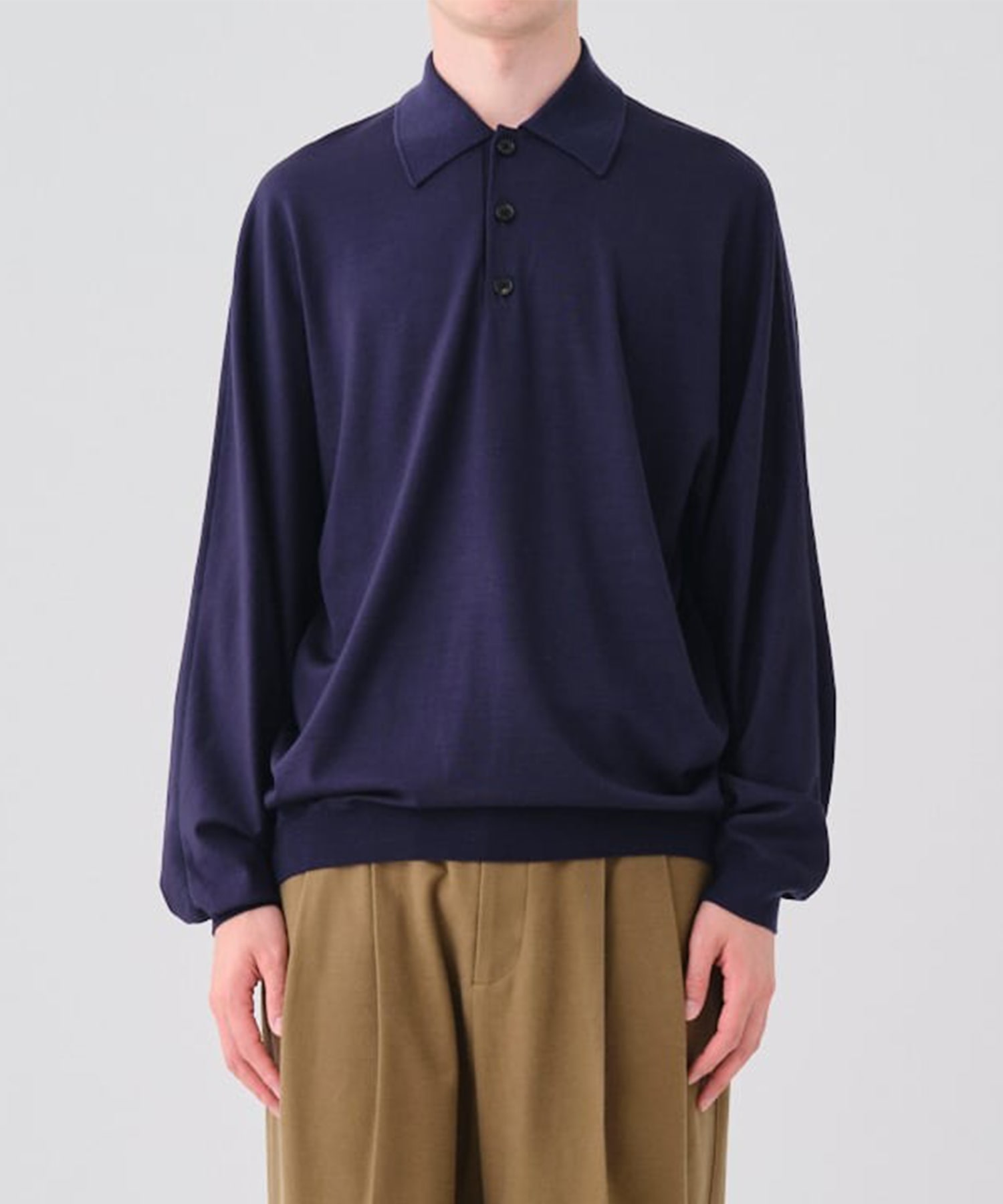Knit Reduced Collar Polo GOOD PEOPLE GOOD STITCHING GOOD PRODUCT