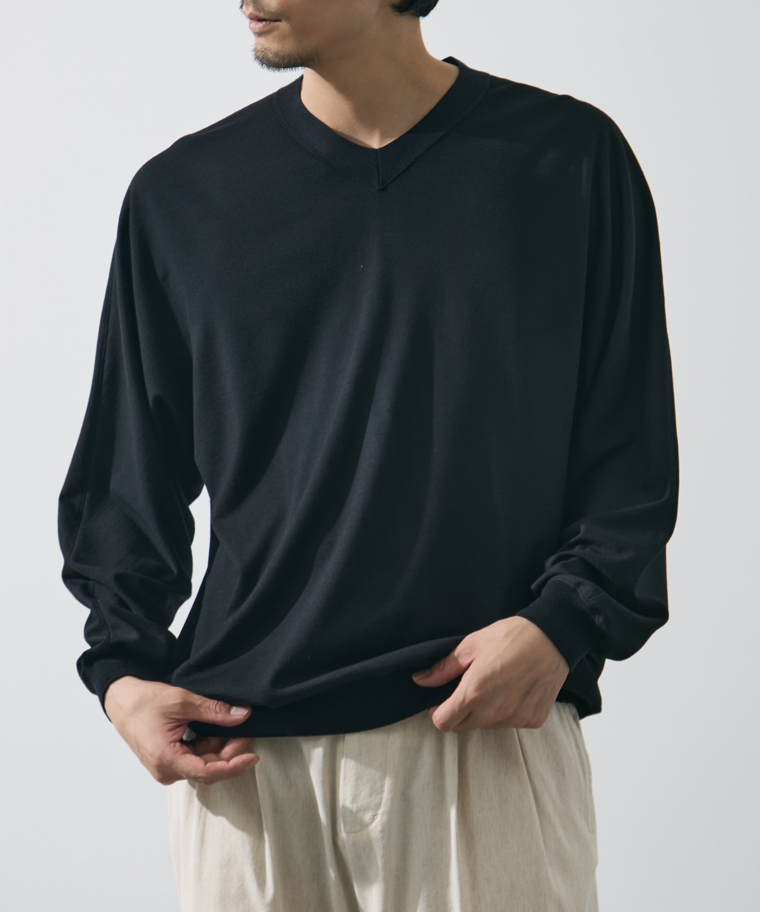 別注 Knit V Neck Pull Over GOOD PEOPLE GOOD STITCHING GOOD PRODUCT