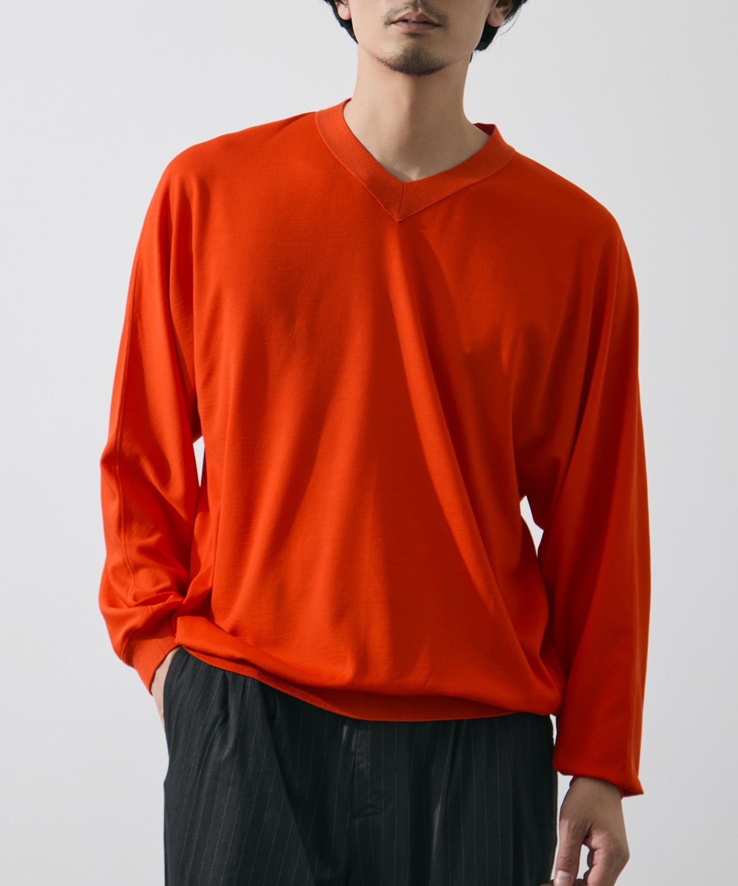 別注 Knit V Neck Pull Over GOOD PEOPLE GOOD STITCHING GOOD PRODUCT