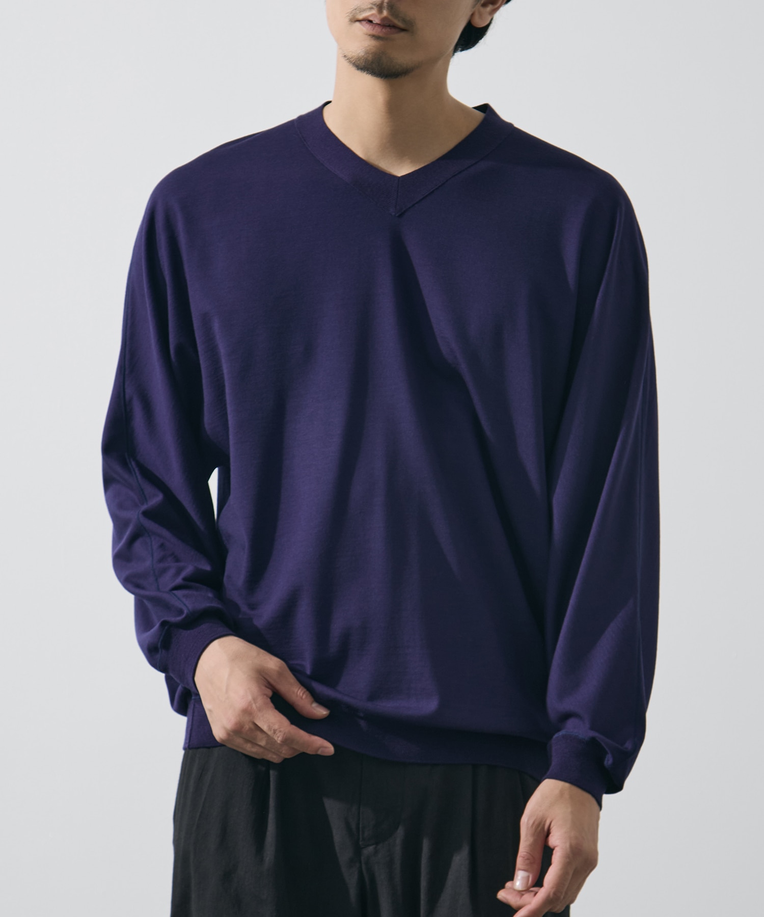 別注 Knit V Neck Pull Over GOOD PEOPLE GOOD STITCHING GOOD PRODUCT
